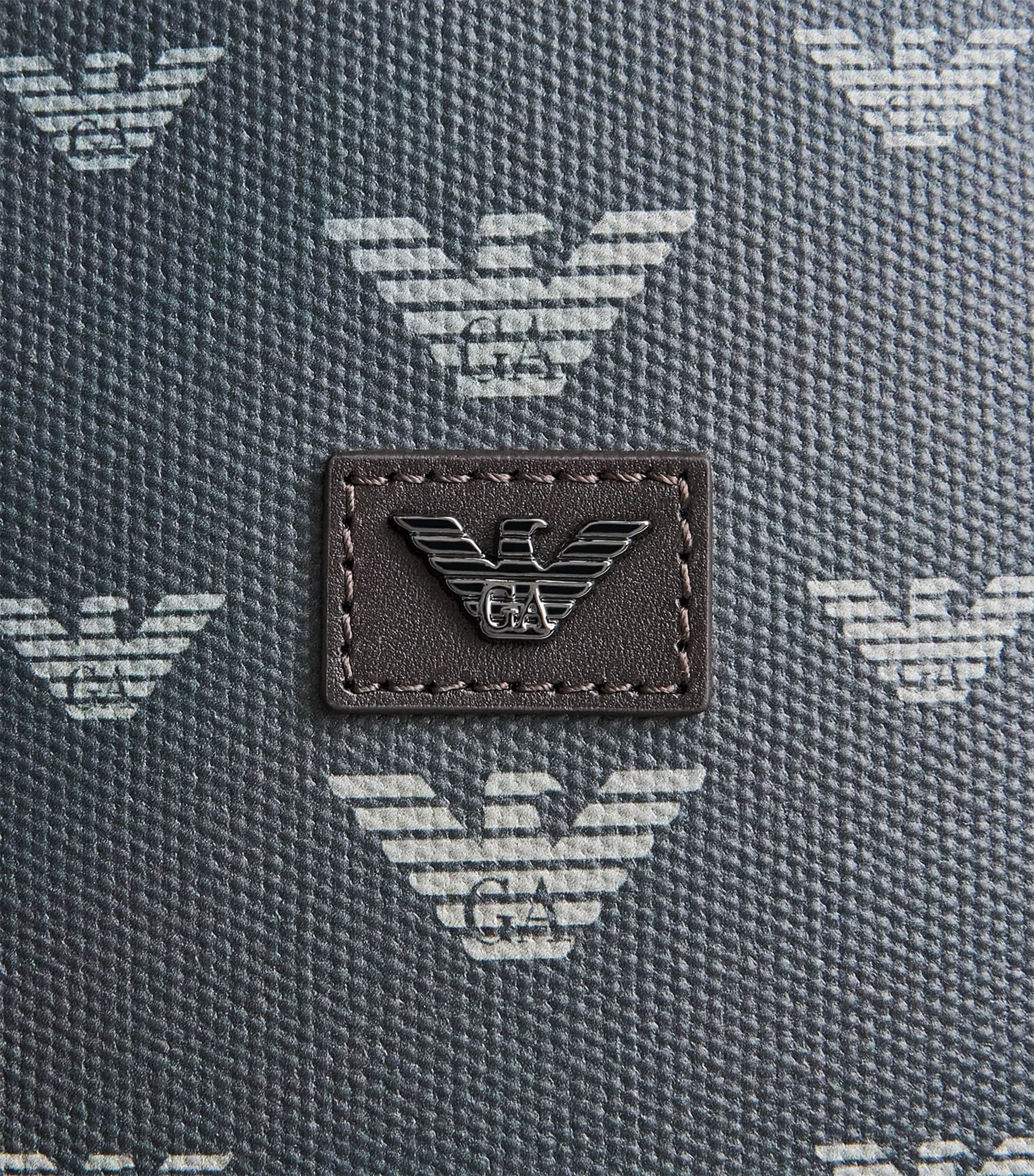 Emporio Armani Coated Canvas Eagle Backpack Image 6