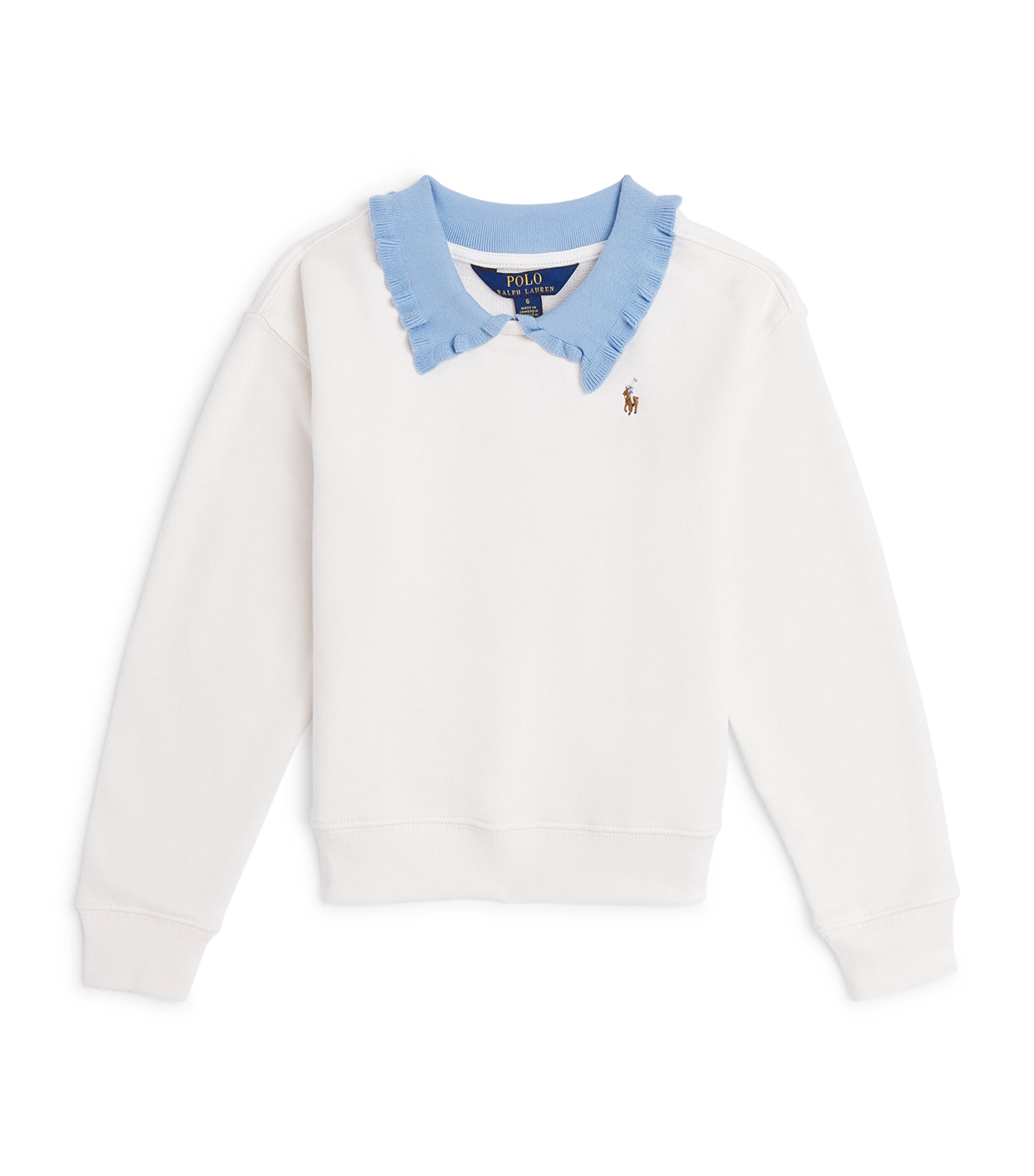 Ralph Lauren Kids' Cotton Contrast Collar Sweatshirt