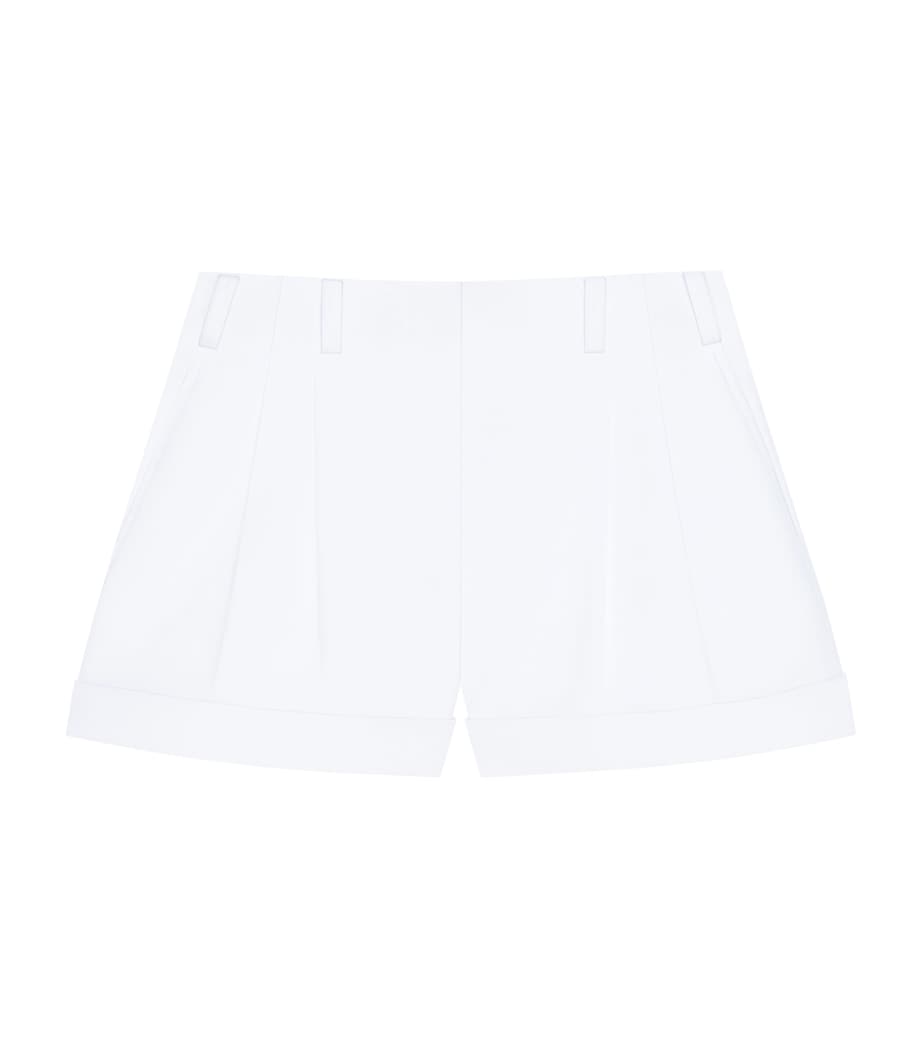 Cotton Cuffed Shorts WHITE Image 1