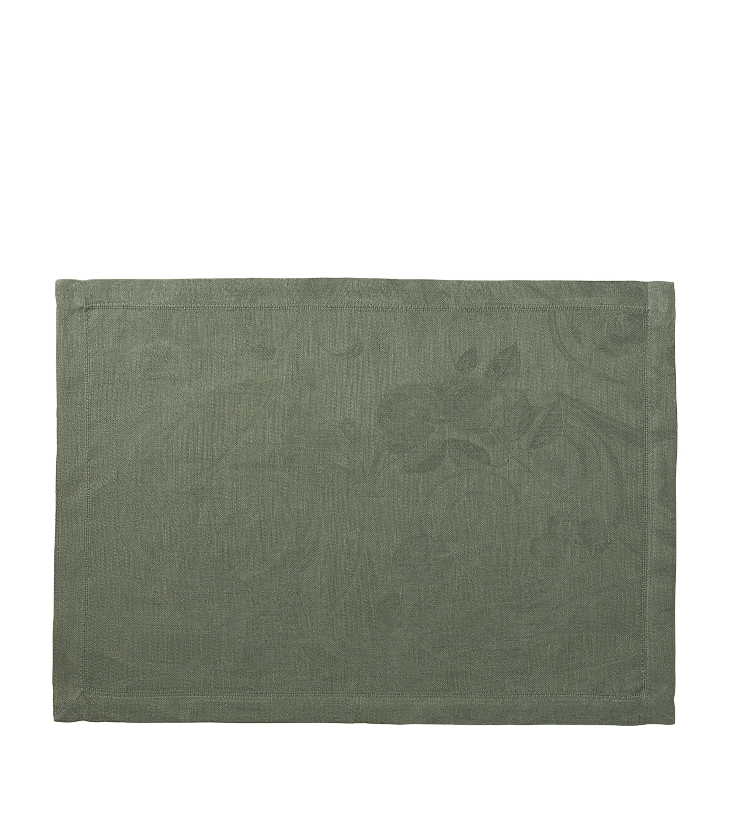 Linen Tivoli Placemat (50cm x 38cm) GREEN Image 1