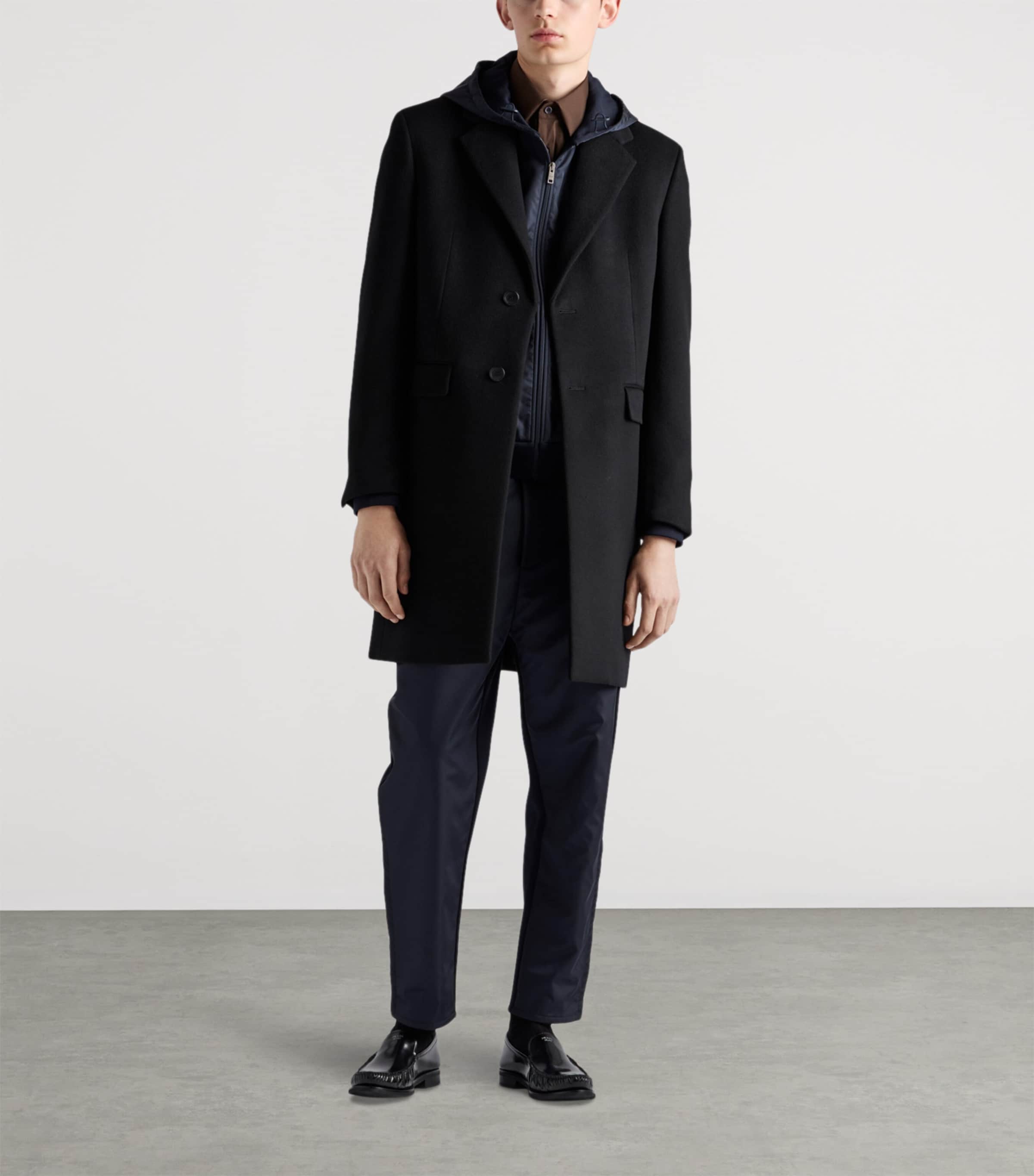 Cotton-Re-Nylon Zip-Up Hoodie F0QR3 Image 2