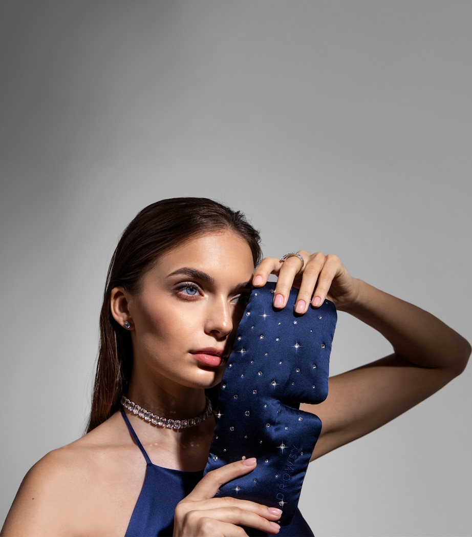 Silk Swarovski Crystal Sleep Mask MIDBLU SWAROVSKI Image 7