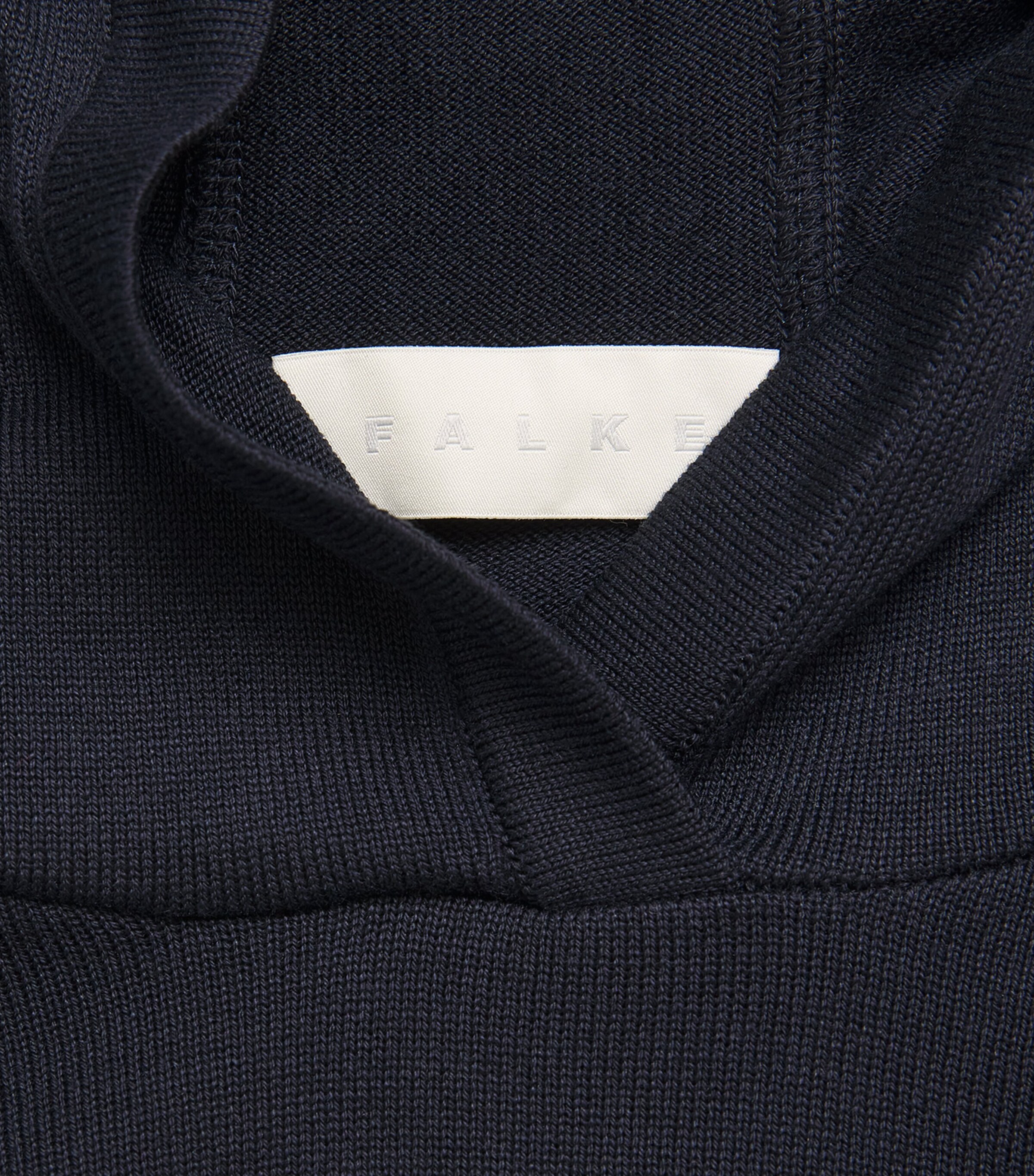 Falke Womens Cotton Hoodie Dark Navy Image 6