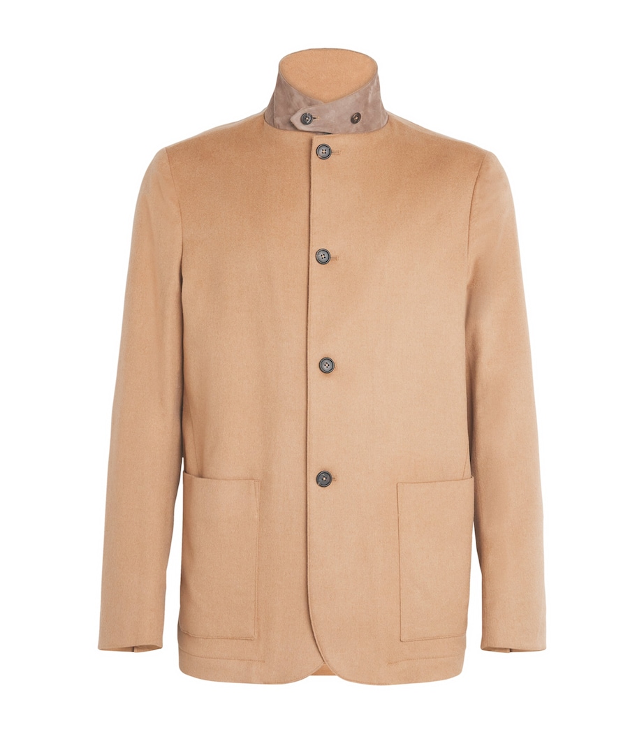 Camel and Suede Jacket 1/1 302381 NATUR T49 Image 1