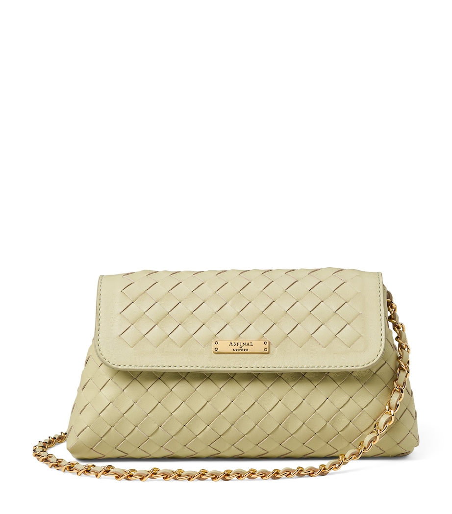 Leather Clutch Bag PISTACHIO Image 1