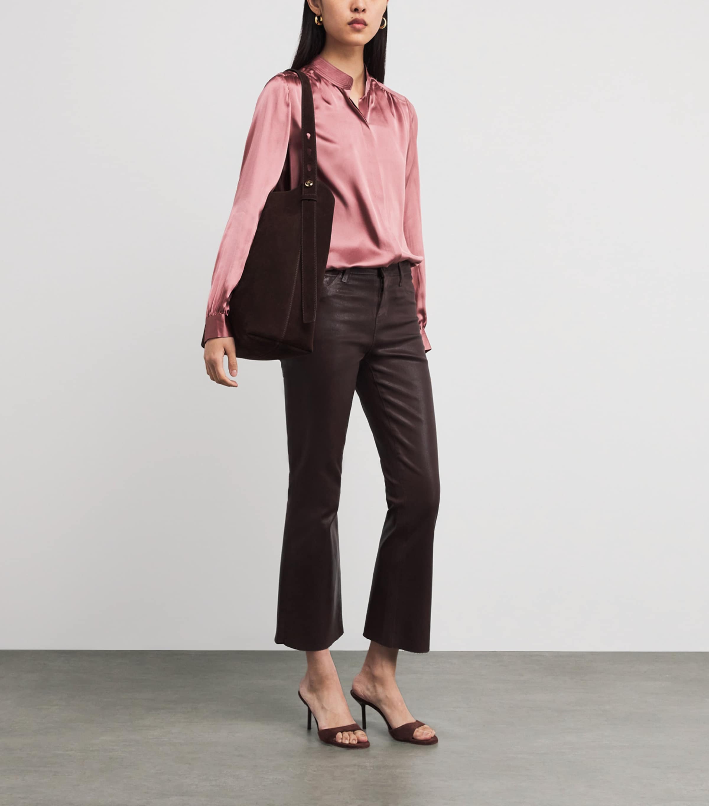 Silk Charmeuse Bianca Blouse MAUVE ROSE Image 2