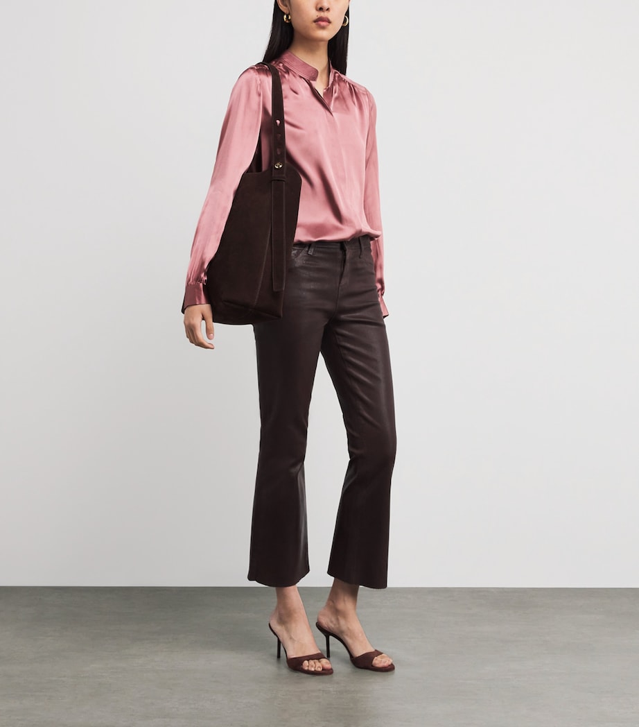 Silk Charmeuse Bianca Blouse MAUVE ROSE Image 2