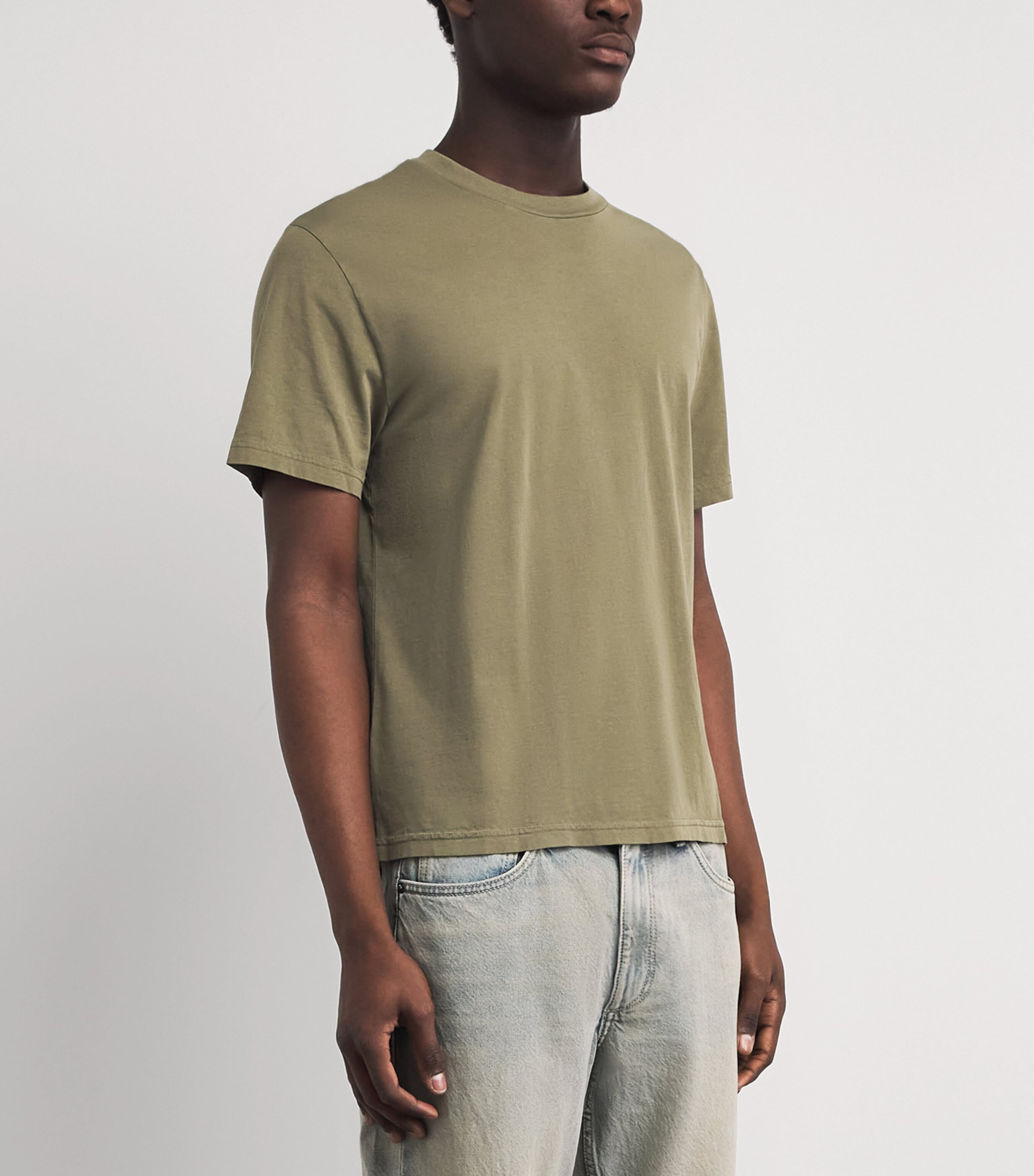FRAME Mens Cotton T-Shirt Anbg Image 4