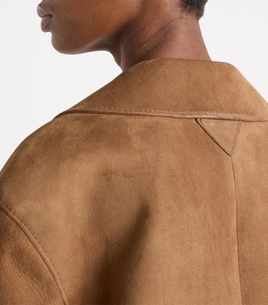 Suede Collared Jacket F0E2Q Image 3