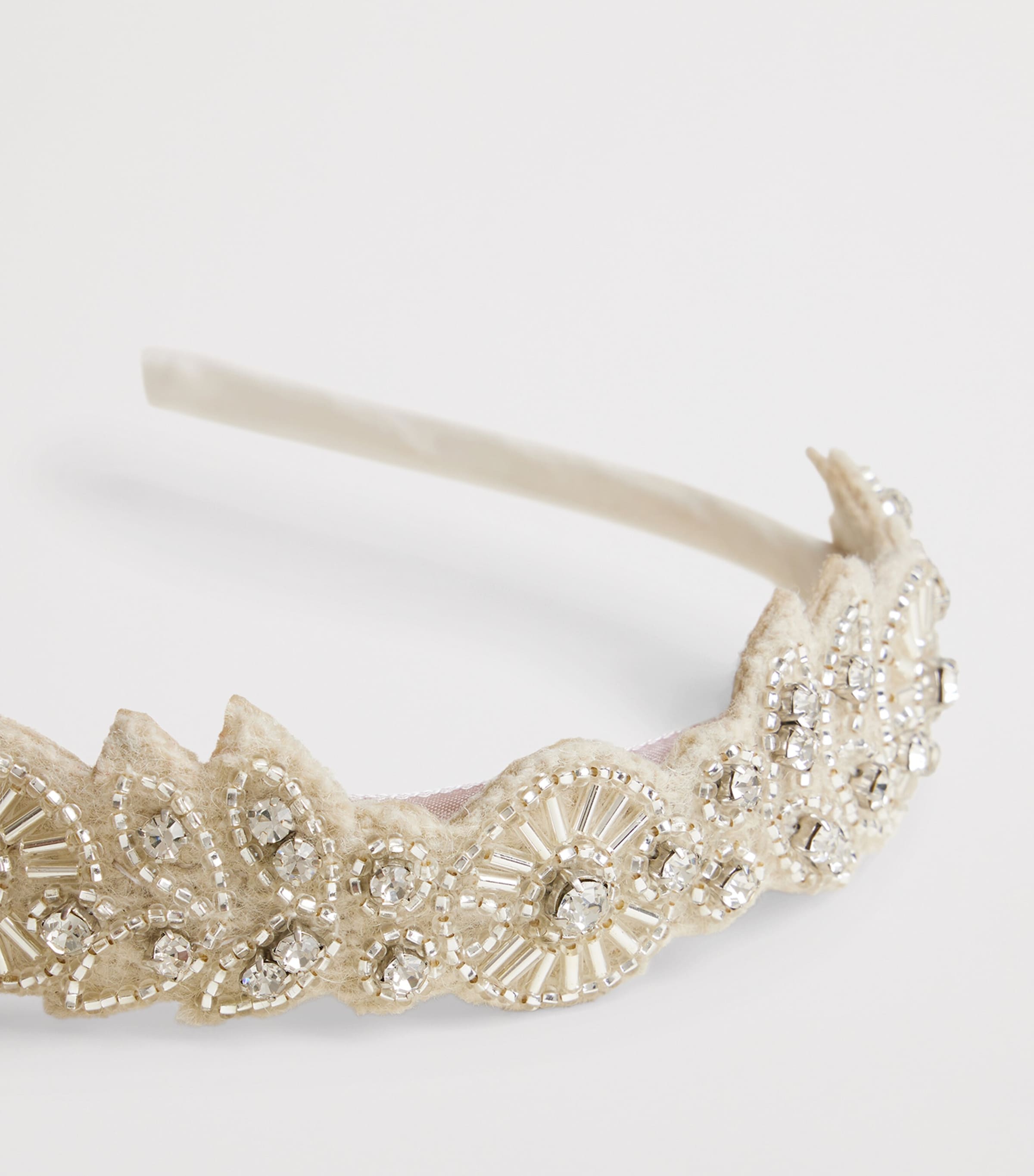 Beaded Headband IVOIRE Image 2