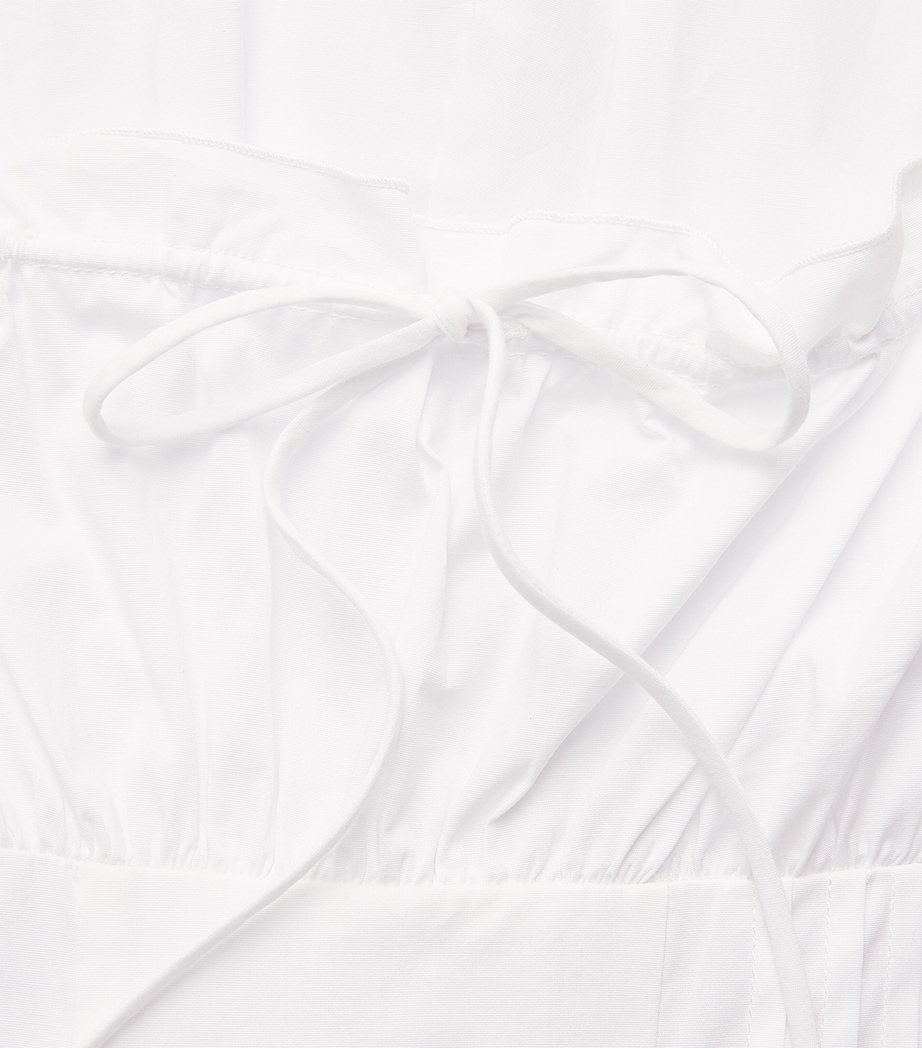 STAUD Womens Margi Midi Dress Wht White Image 6