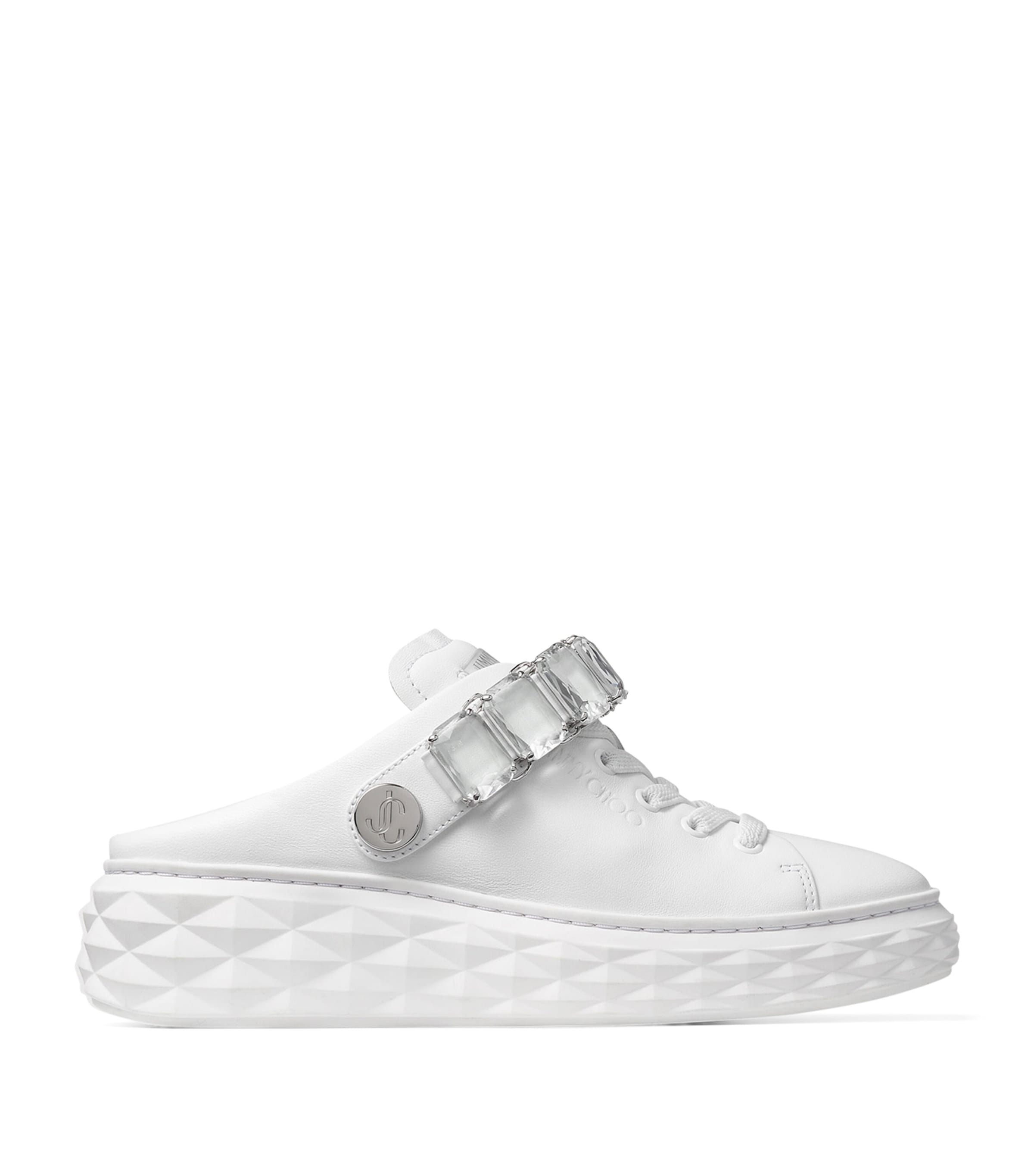 Jimmy Choo Leather Diamond Sling Sneakers | Harrods US