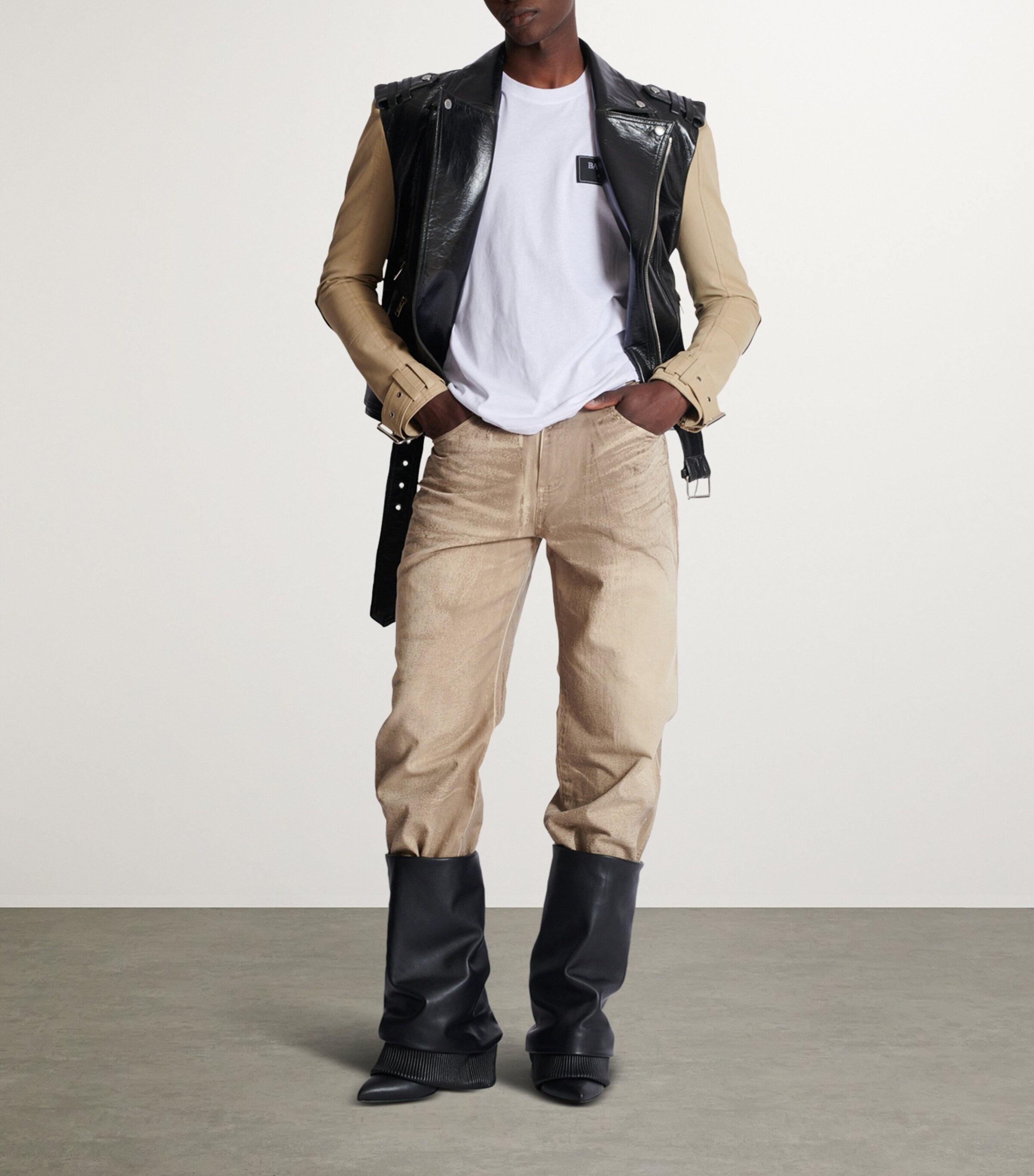 Cotton Logo Print T-Shirt 0FA BLANC Image 7