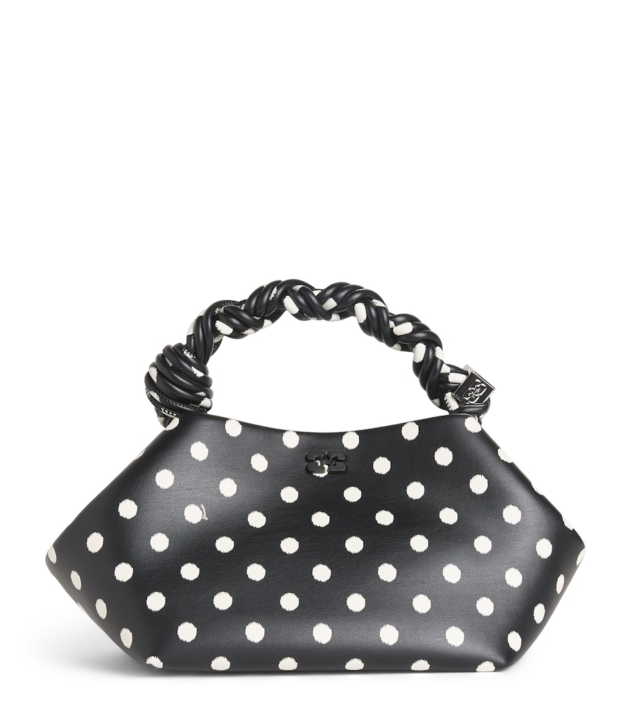 Small Polka-Dot Bou Top-Handle Bag 099 BLACK Image 1