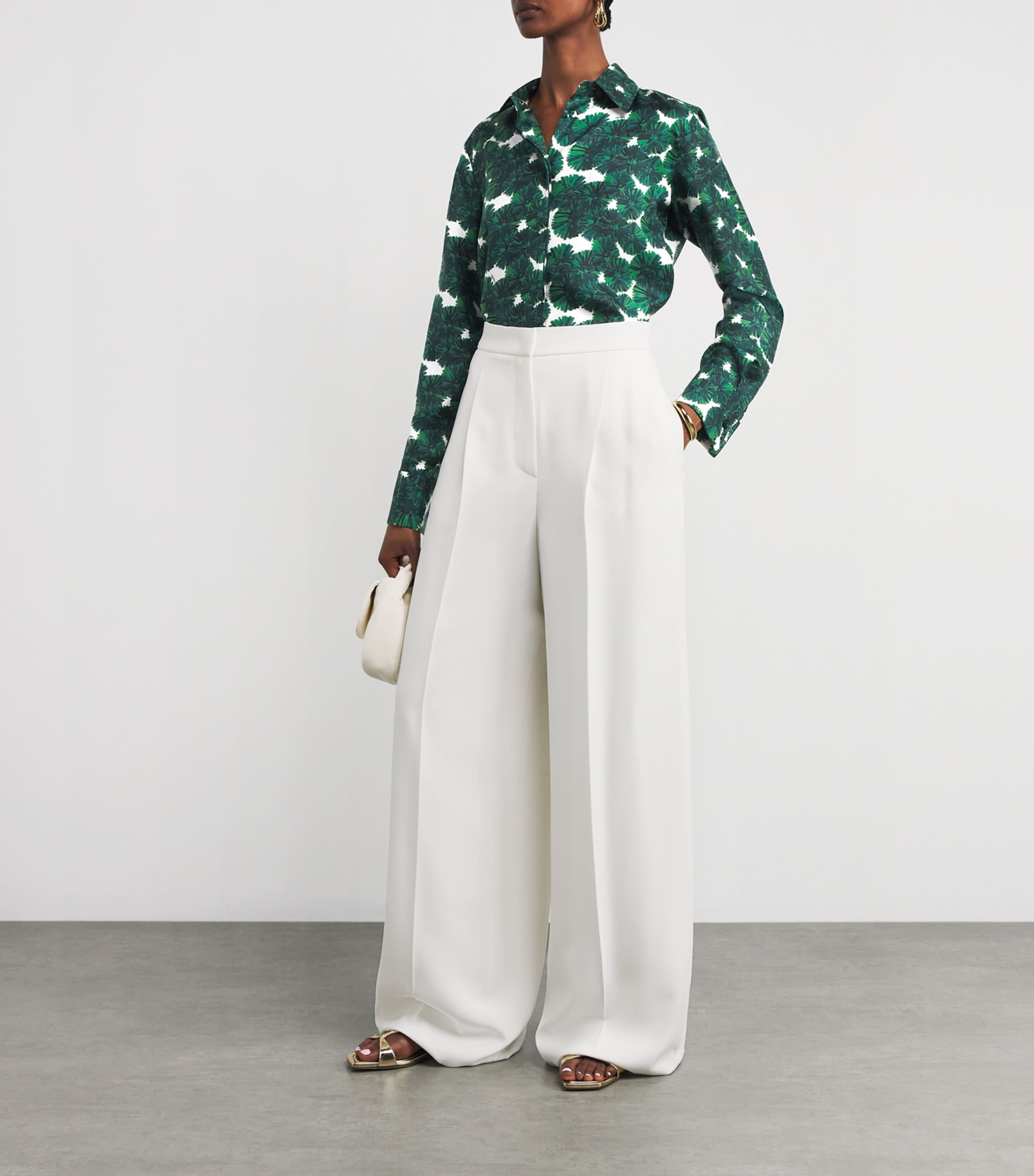 Silk Print Shirt EMERALD Image 2