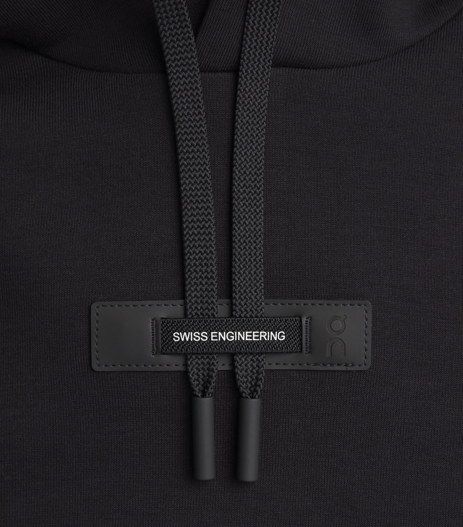 Cotton-Blend Focus Tech Hoodie BLACK Image 5