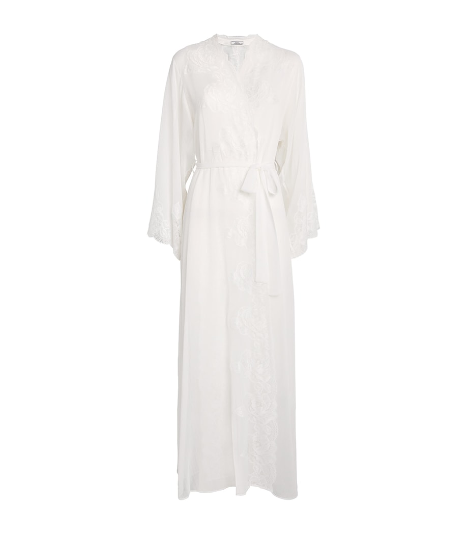 Silk Chiffon Rosabelle Robe (XS/S) OFF WHITE Image 1