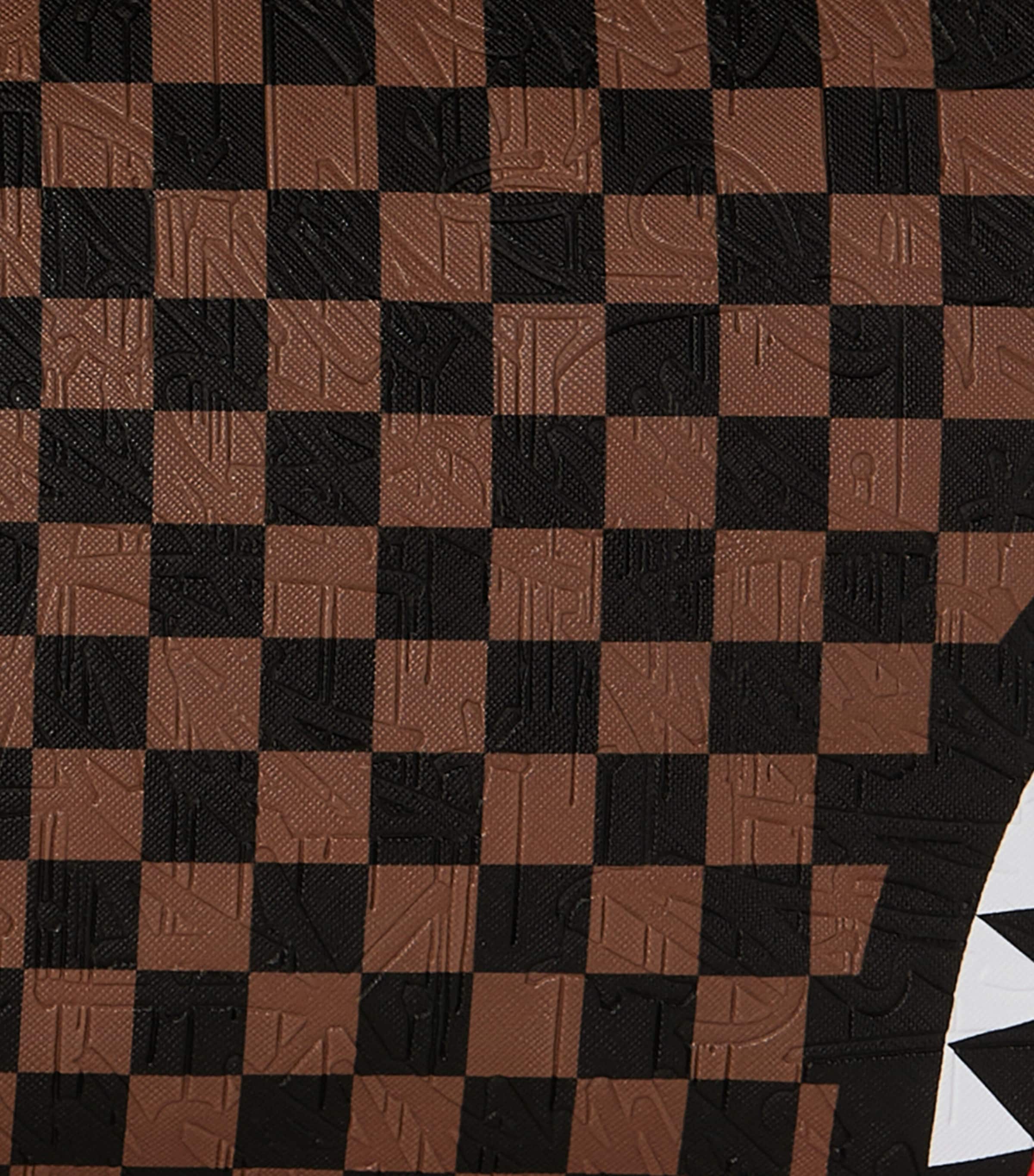 Embossed Check Holdall BROWN Image 9