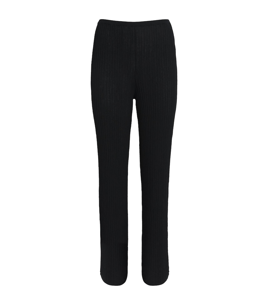 Sheer Knit Sweatpants ONYX Image 1