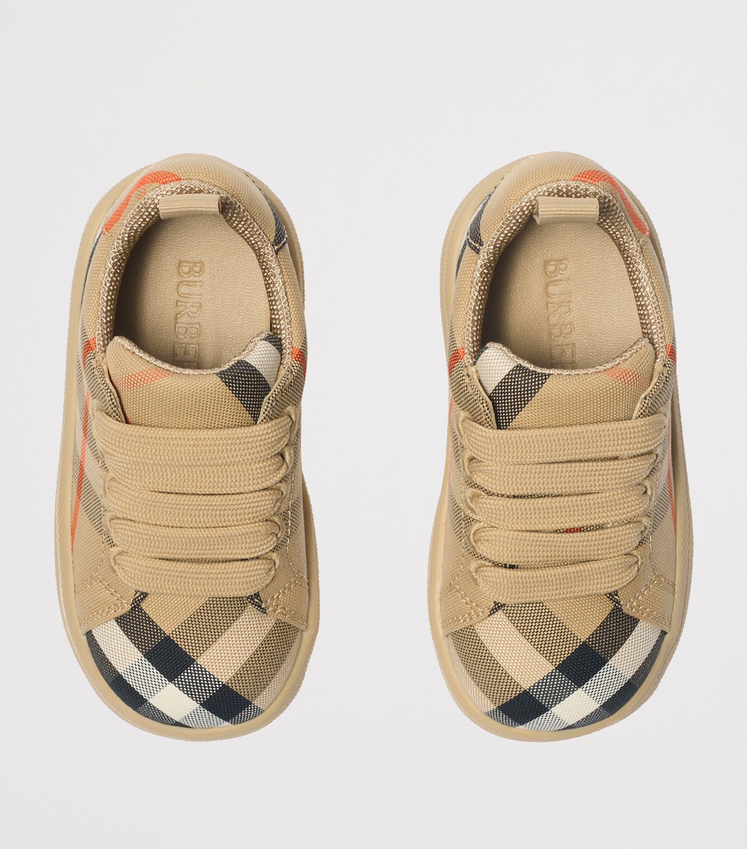 Cotton Check Sneakers SAND IP CHECK Image 4