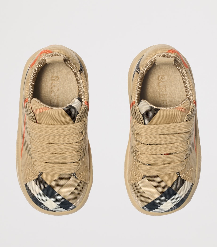 Cotton Check Sneakers SAND IP CHECK Image 4