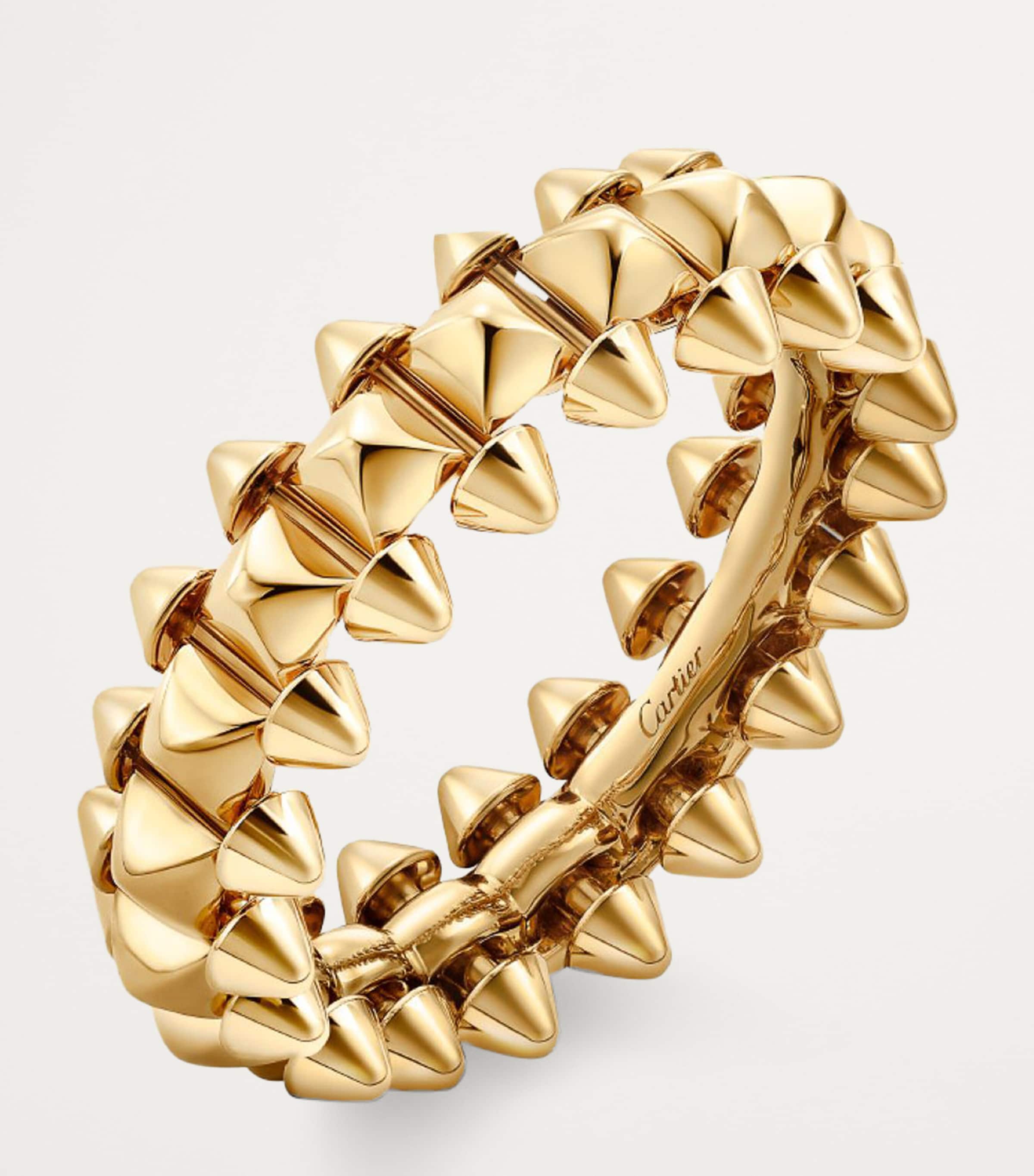 Cartier Medium Yellow Gold Clash de Cartier Ring | Harrods UK