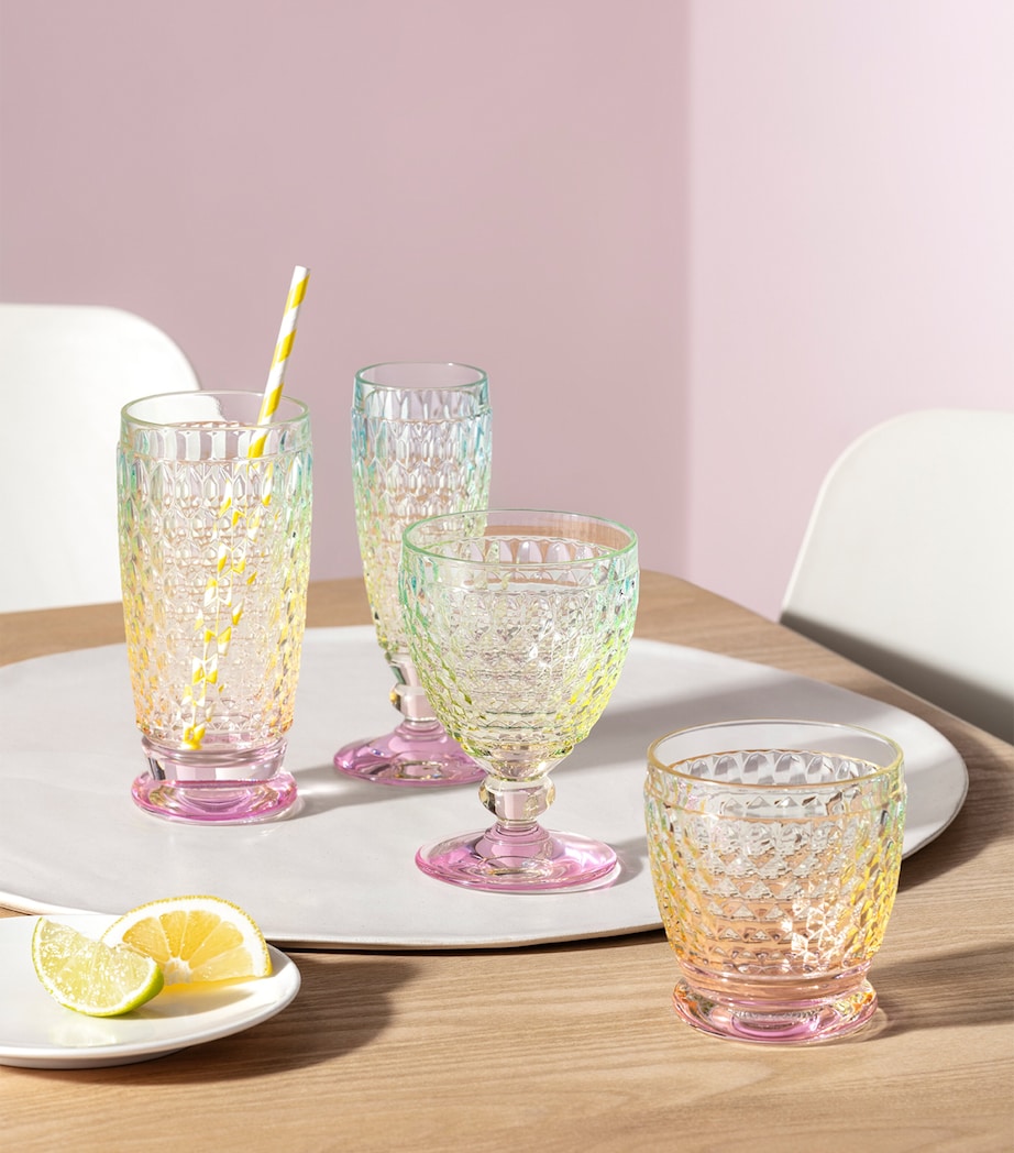 Set of 4 Boston Pearl White Wine Glasses (125ml) MULTI Image 5