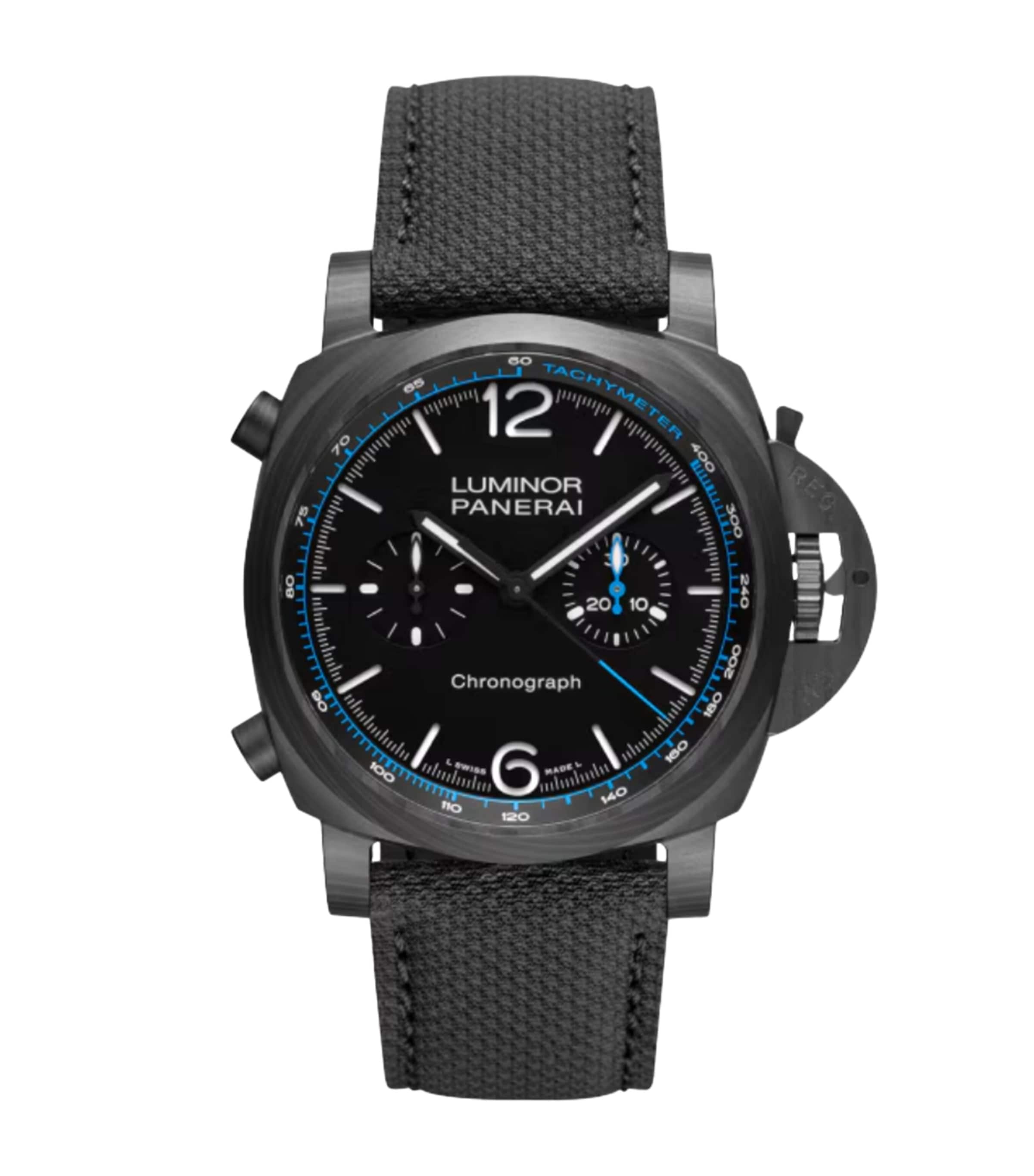 Panerai Carbotech Luminor Chrono Watch 44mm Black Image 1