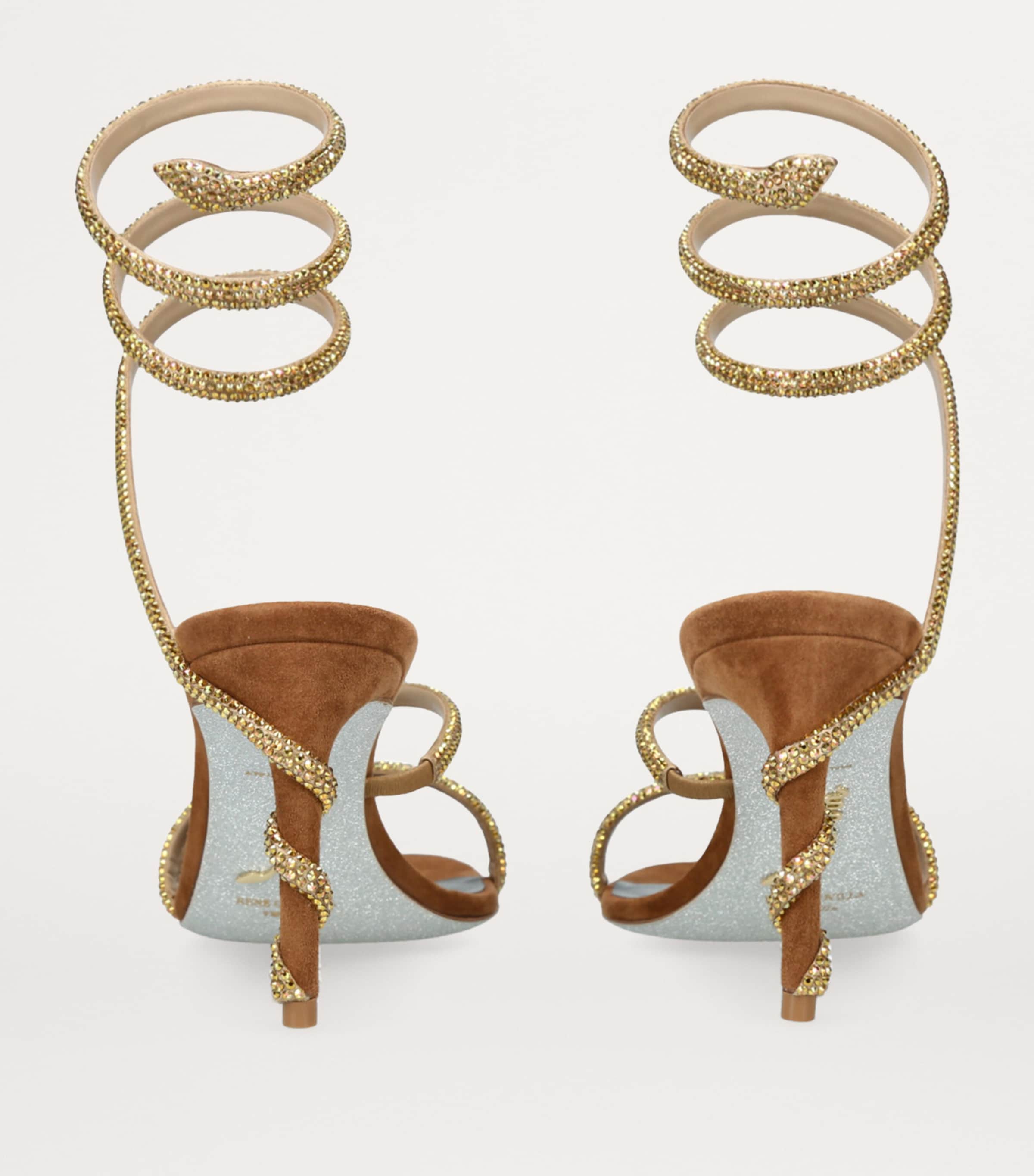 Suede Embellished Margot Sandals 80 BROWN/OTH Image 2