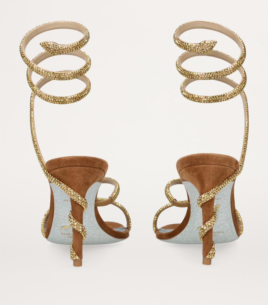 Suede Embellished Margot Sandals 80 BROWN/OTH Image 2