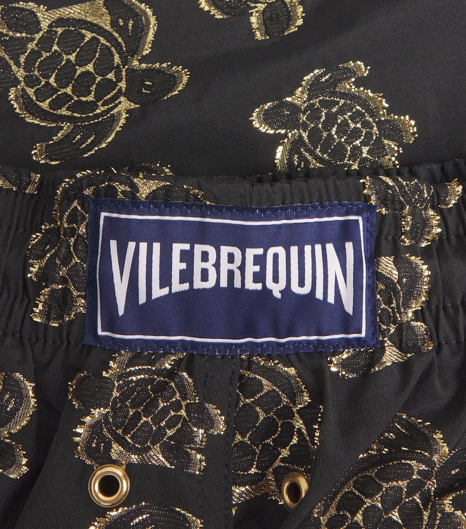 Embroidered Ronde Des Tortues Swim Shorts 990-NOIR Image 4