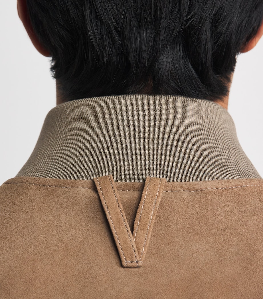 Valstar Mens Suede Valstarino Bomber Jacket Image 3