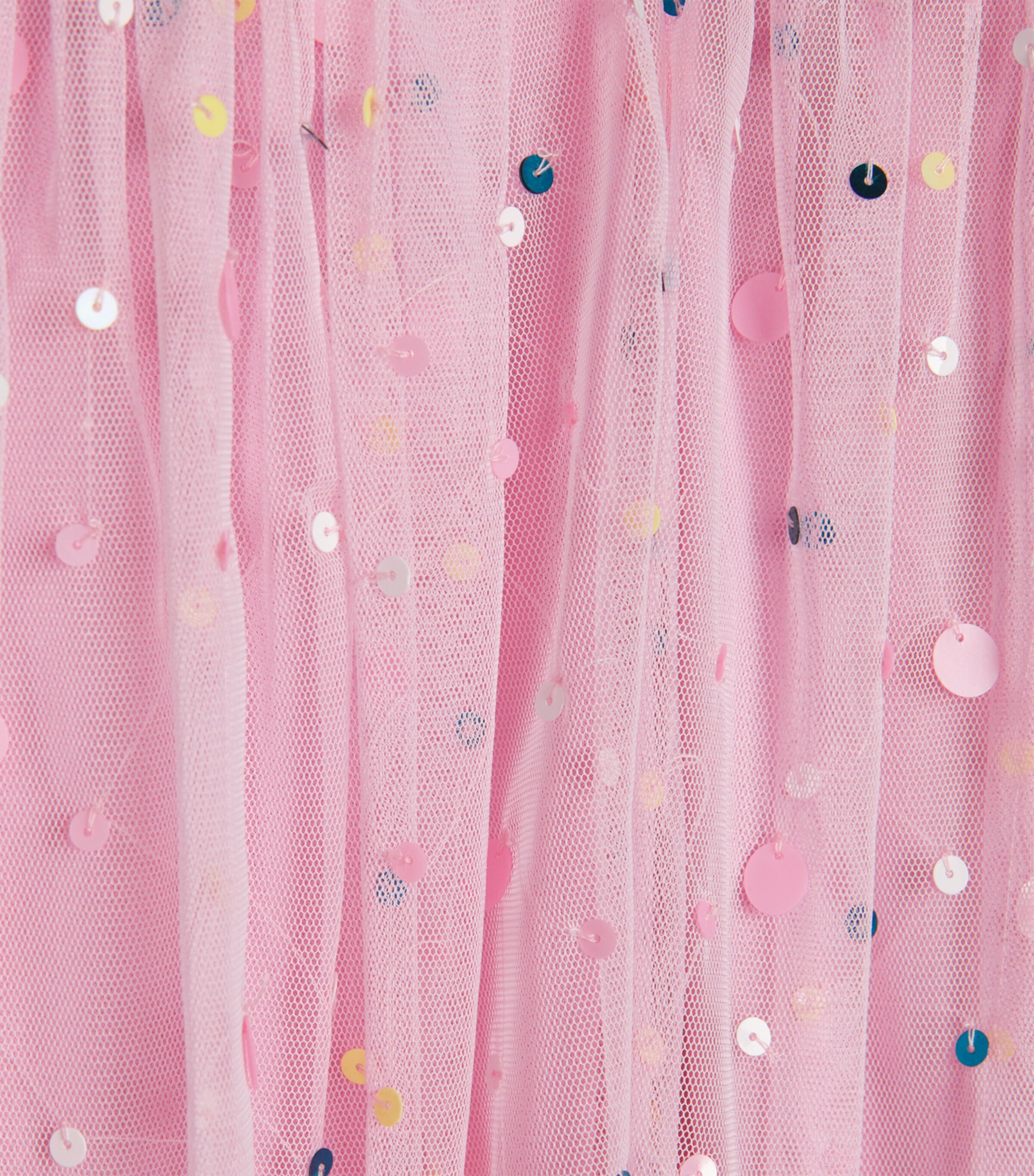 Raishma Tulle Embellished Daisy Dress (3-12 Years) Pink Image 3