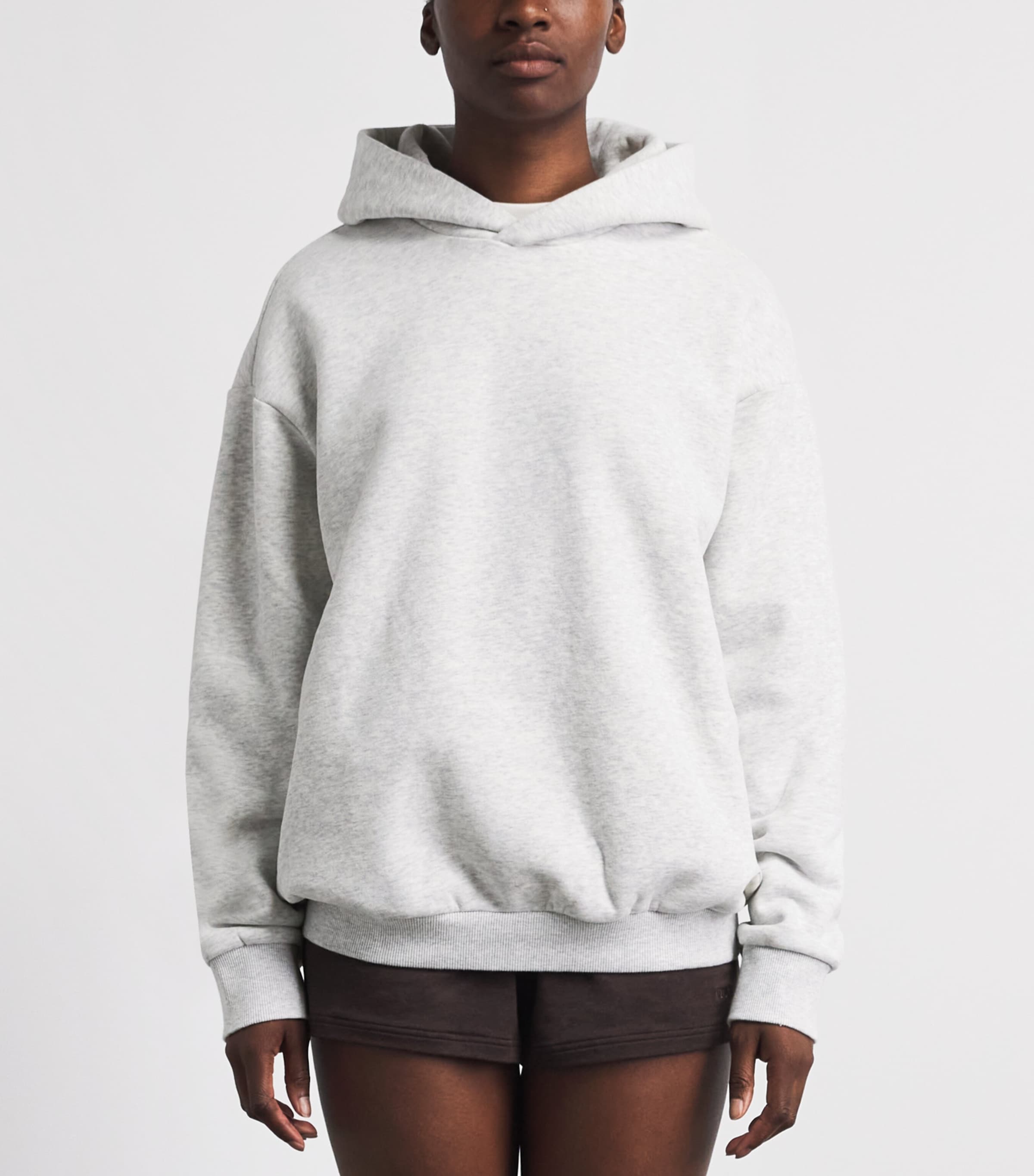 VUORI Womens Restore Oversized Hoodie Pale Grey Heather Image 4