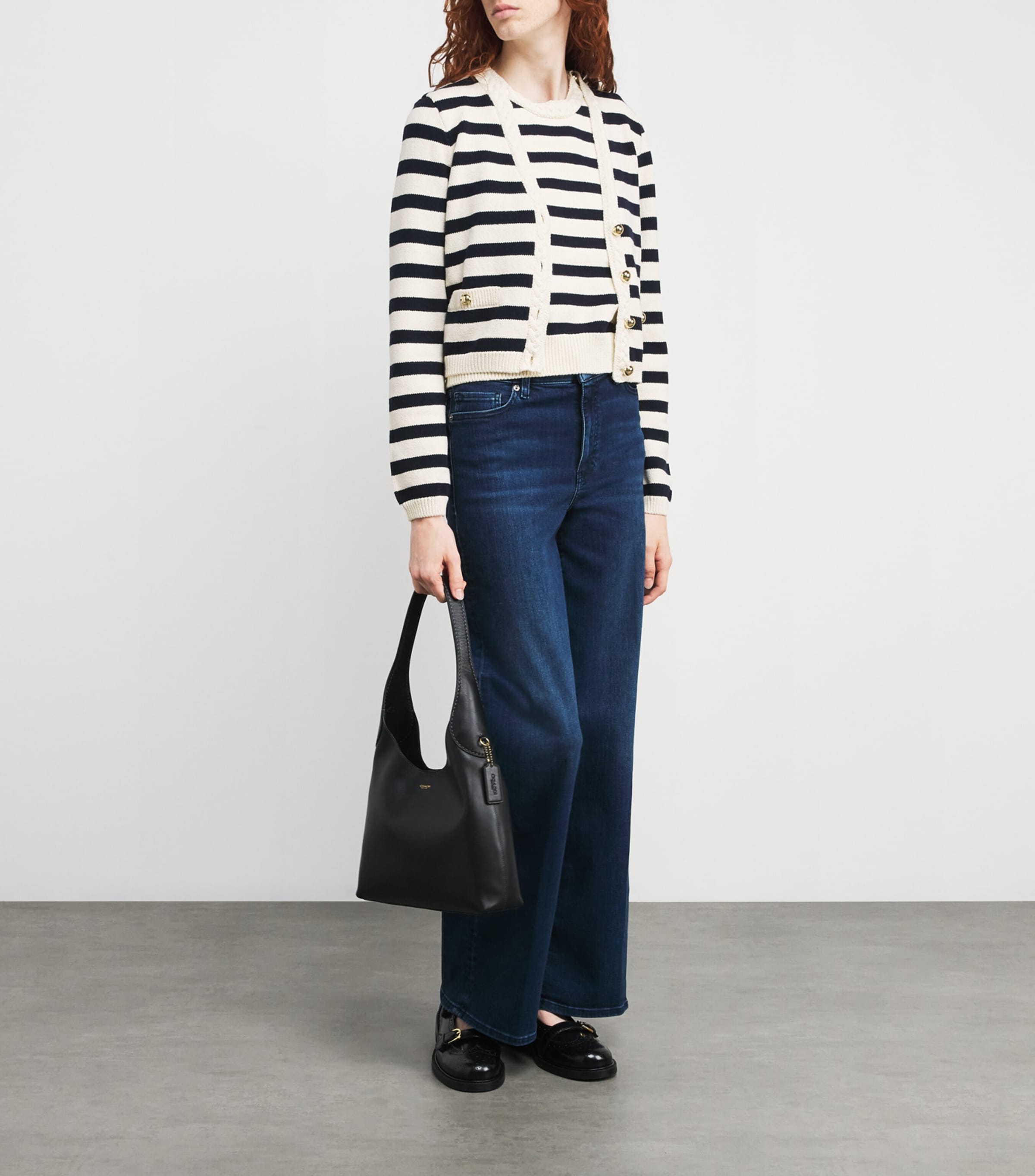 Stripe The Harbor Cardigan NAVY MULTI Image 2