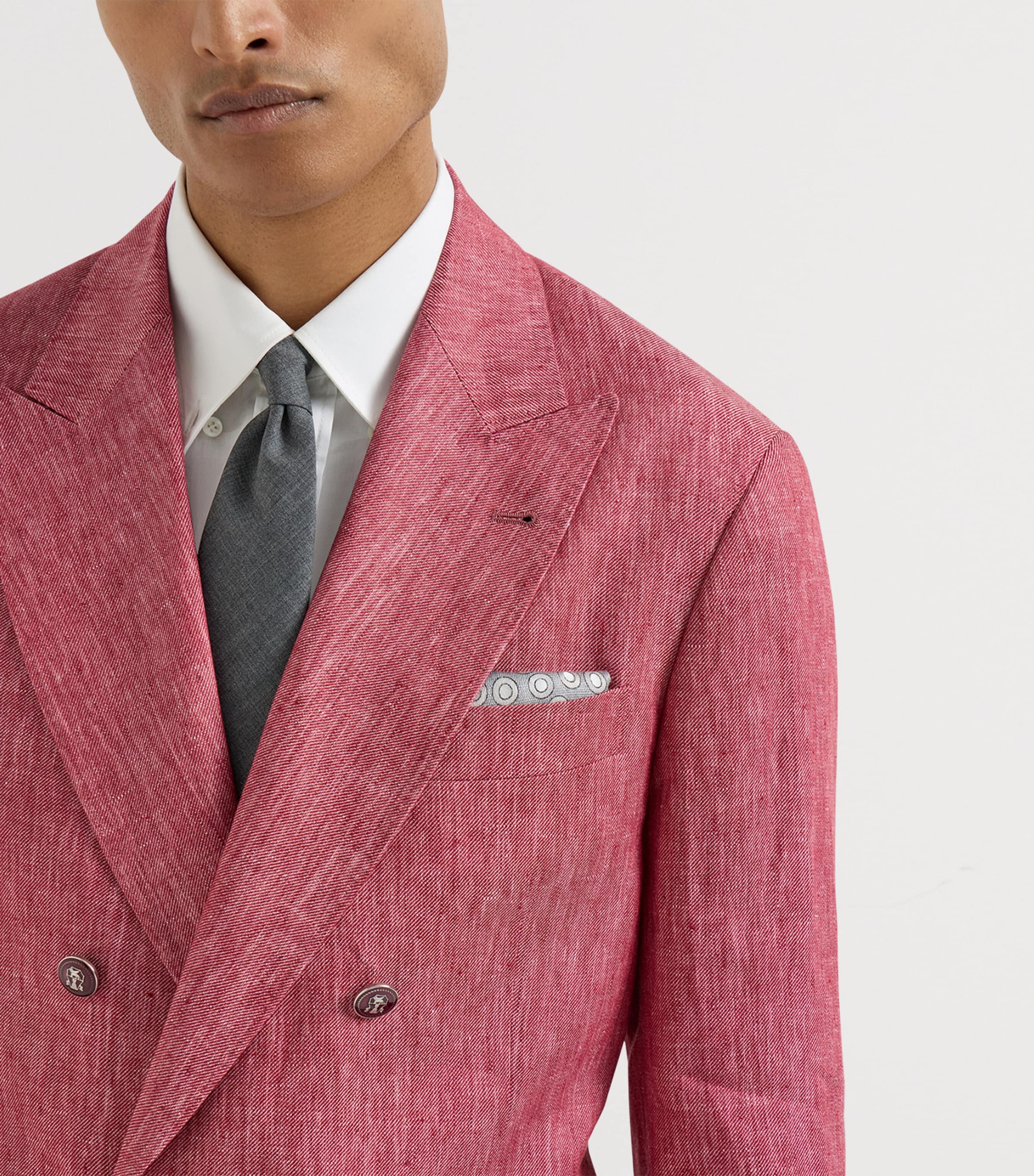 Silk Polka-Dot Pocket Square C014 Image 2