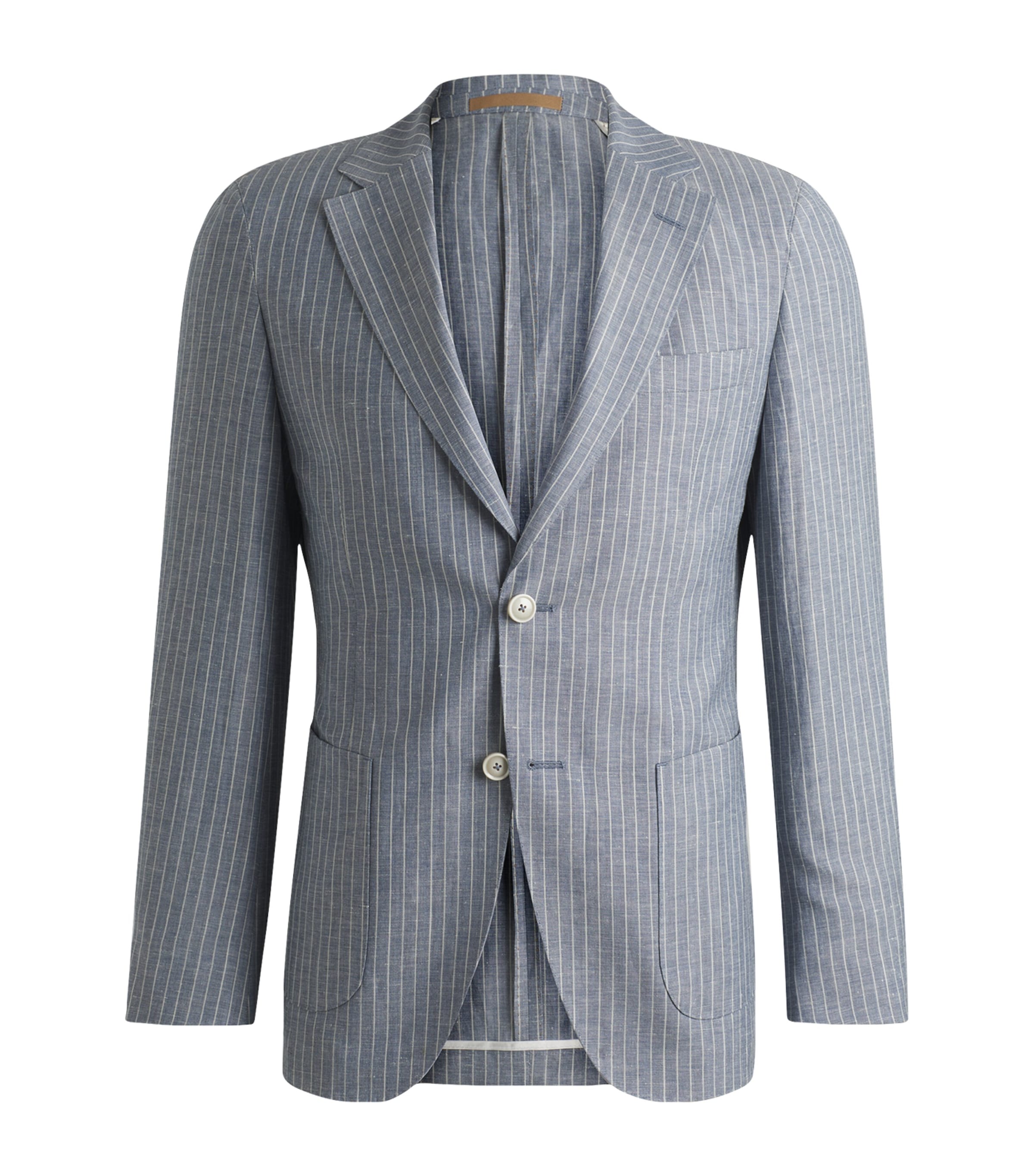 Virgin Wool-Linen Slim Blazer 451 Image 1