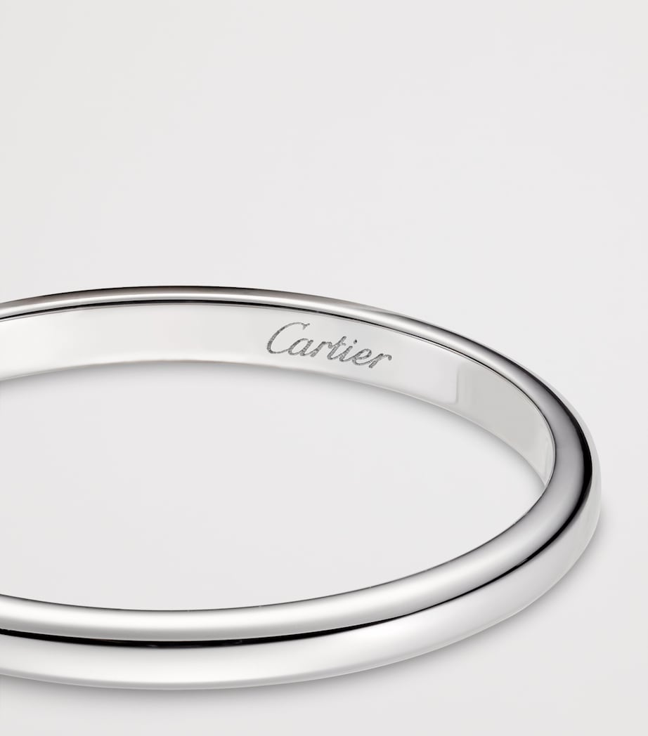 Cartier Platinum and Diamond C de Cartier Wedding Band (3mm) Image 7