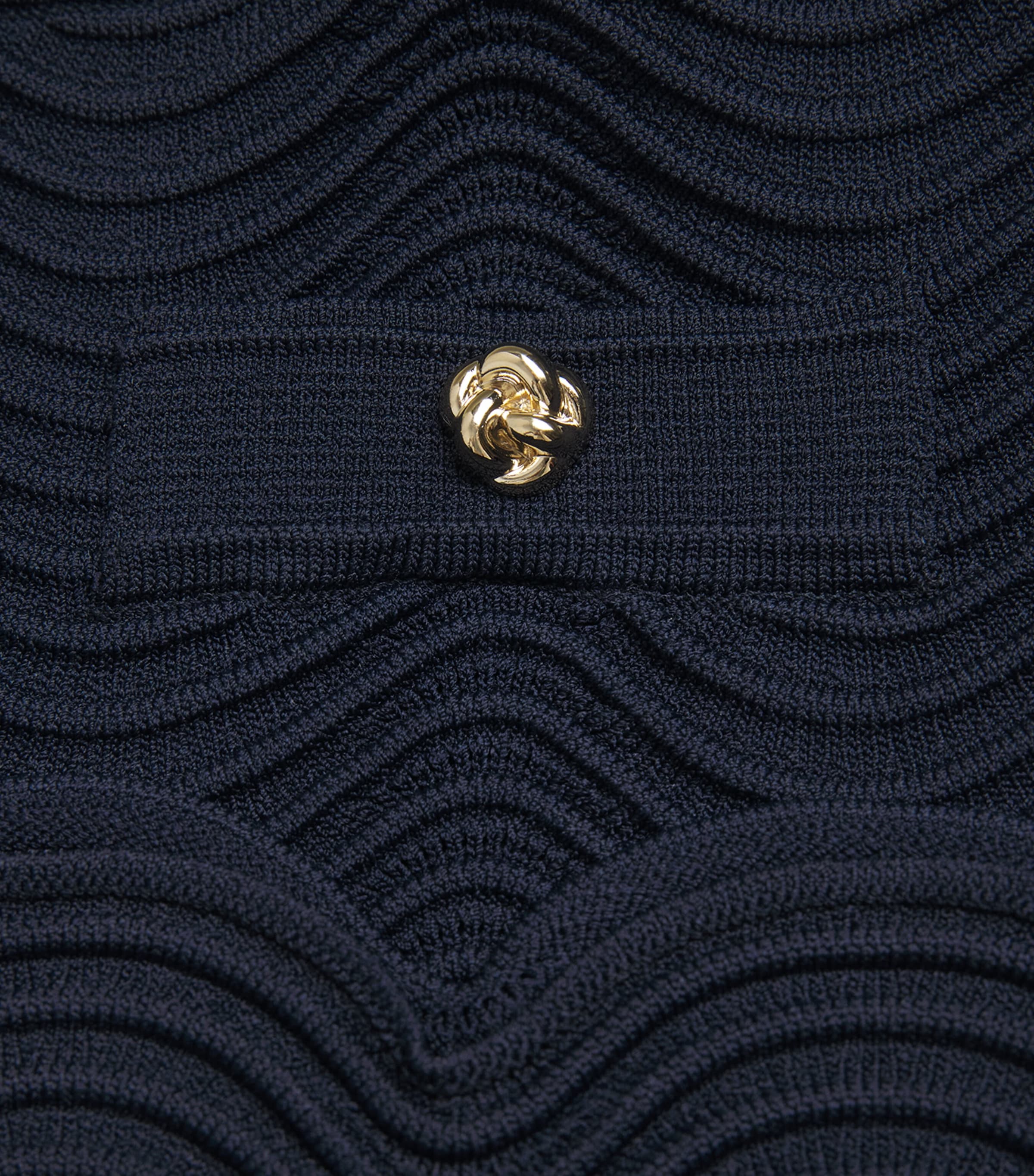 Sandro Paris Womens Knitted Mini Skirt Navy Blue Image 6