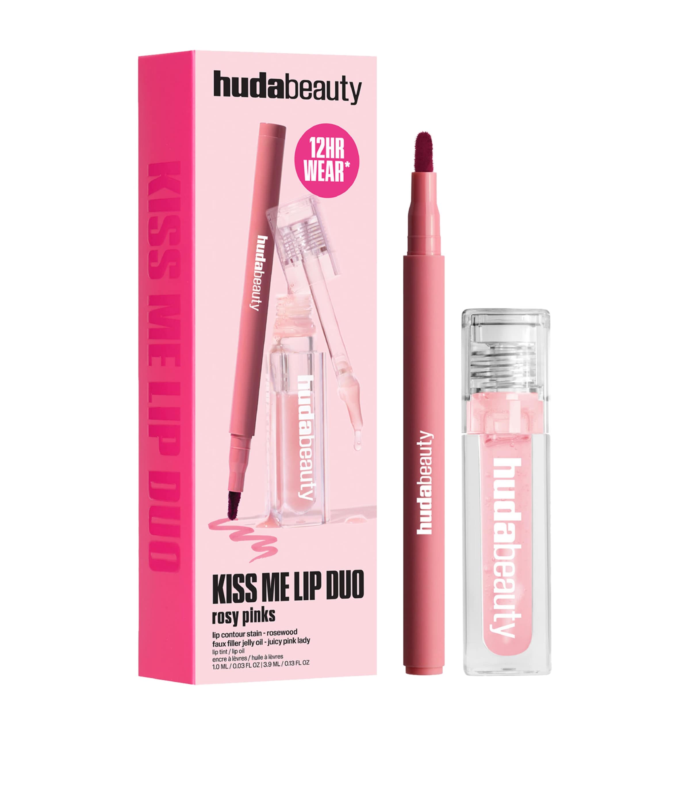 Huda Beauty Kiss Me Rosy Lip Duo Kiss Me Rosy Image 1