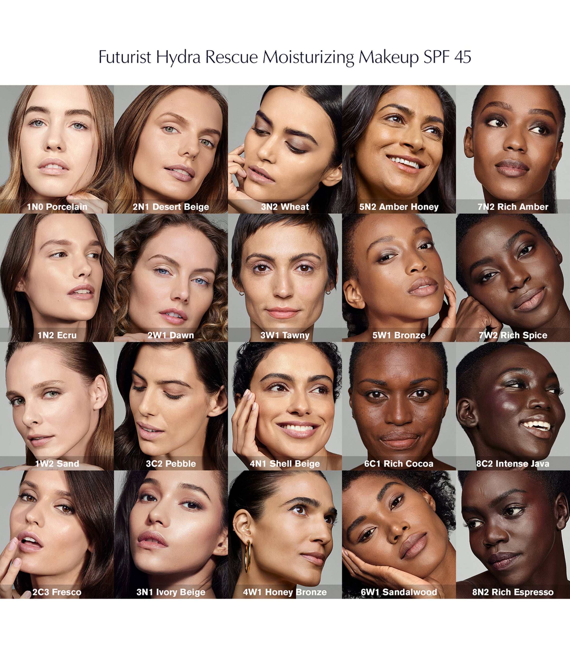 Futurist Hydra Rescue Moisturising Foundation SPF 45 1N2 ECRU Image 5