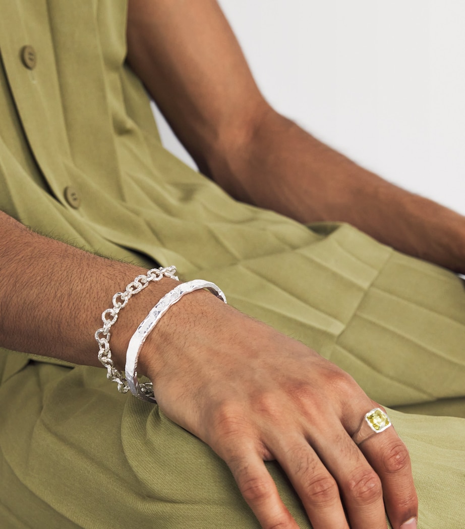 Sterling Silver Hallmark Bangle SILVER Image 5