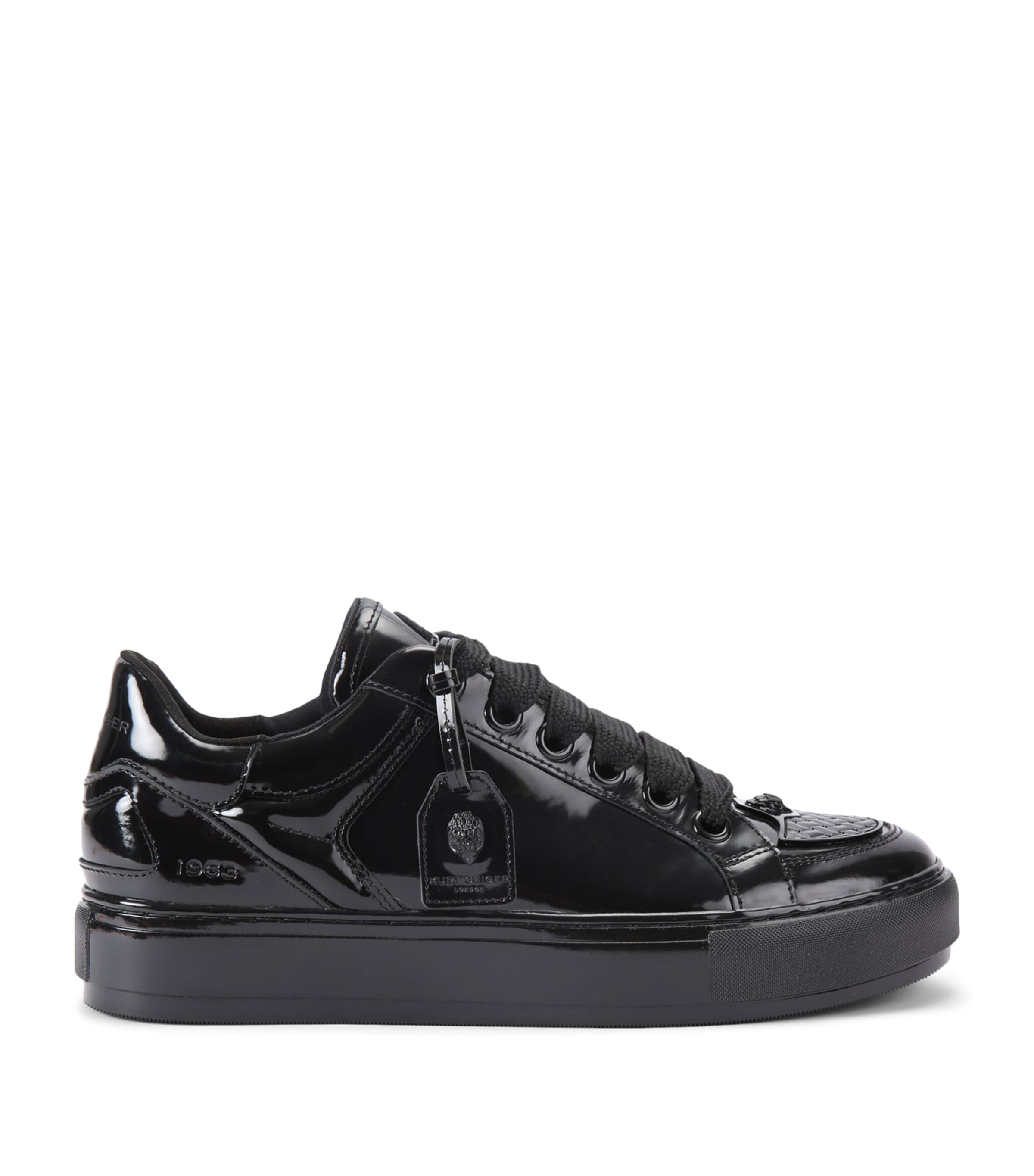 Patent Leather Southbank Tag Sneakers BLACK Image 1