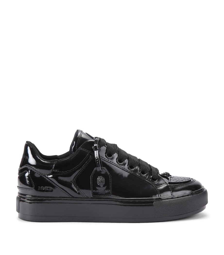Patent Leather Southbank Tag Sneakers BLACK Image 1