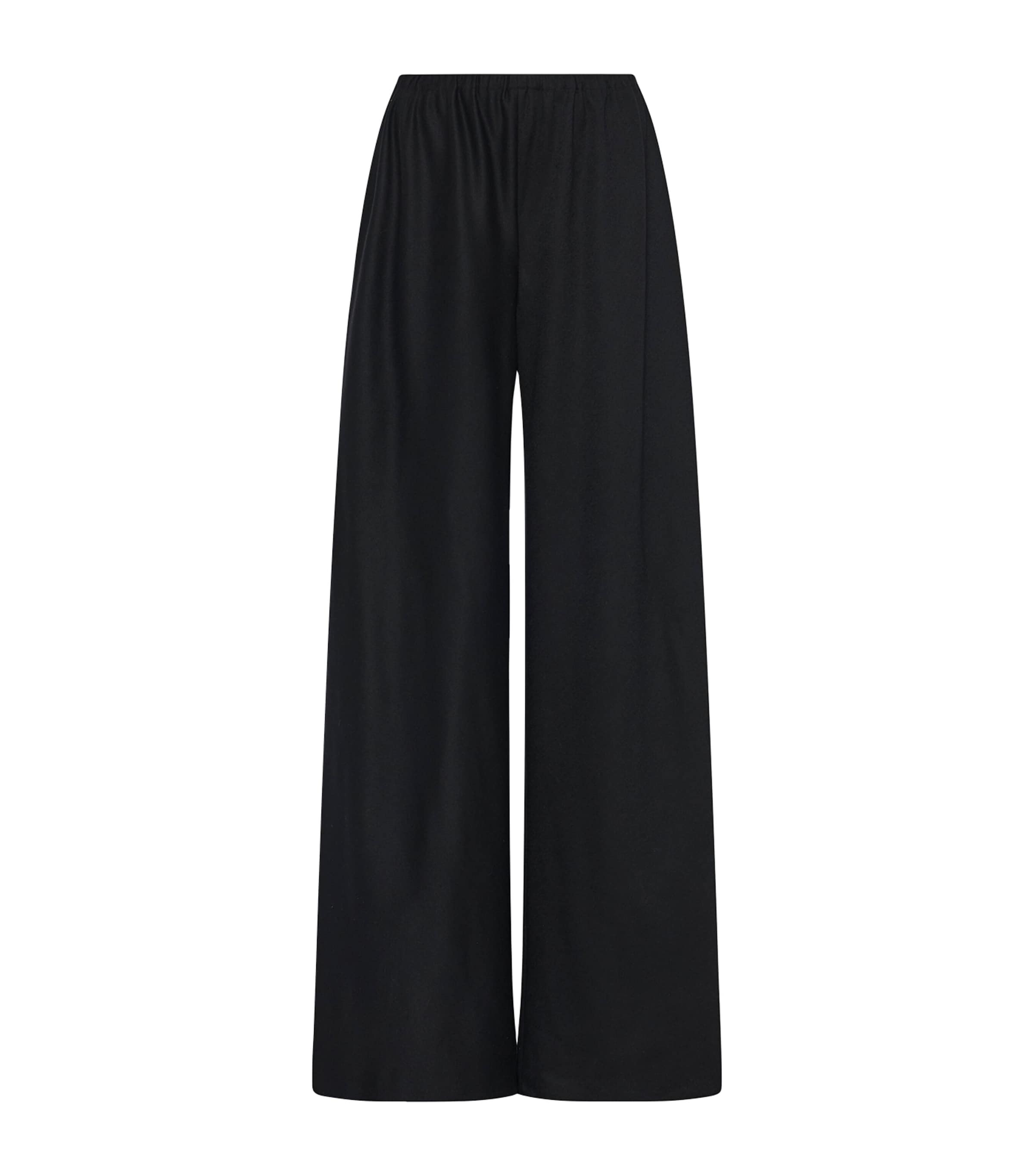 The Row Gala Wool Wide-leg Trousers In Black