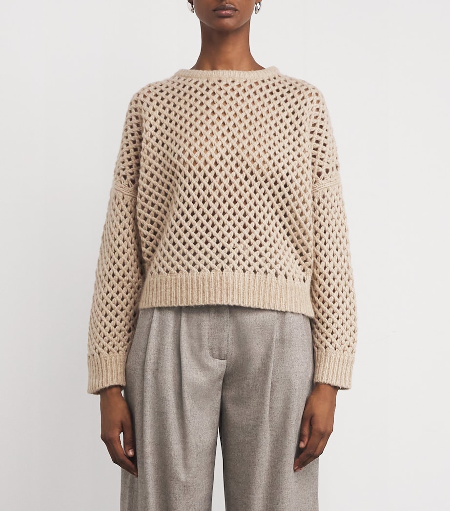 Cashmere-Silk Sweater BEIGE Image 3