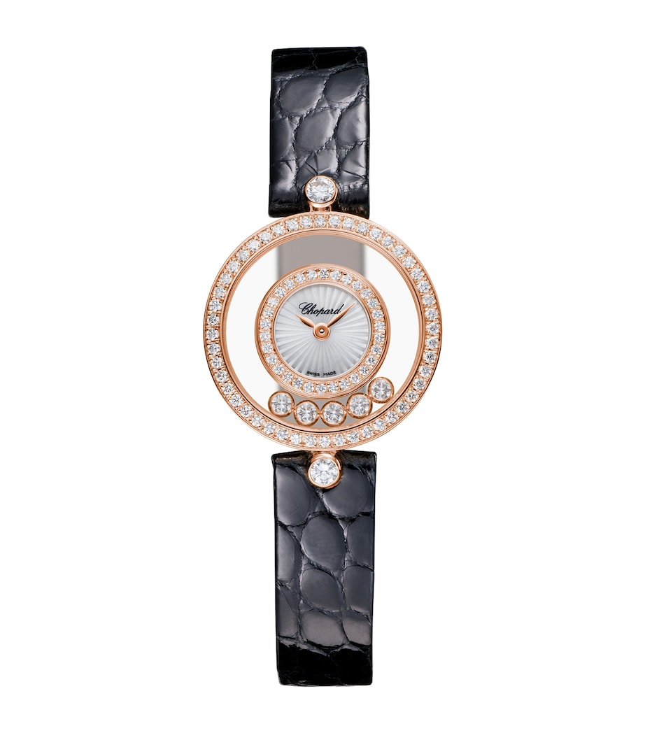 Rose Gold and Diamond Happy Diamonds Watch 26mm 18K ROSE GOLD Image 1