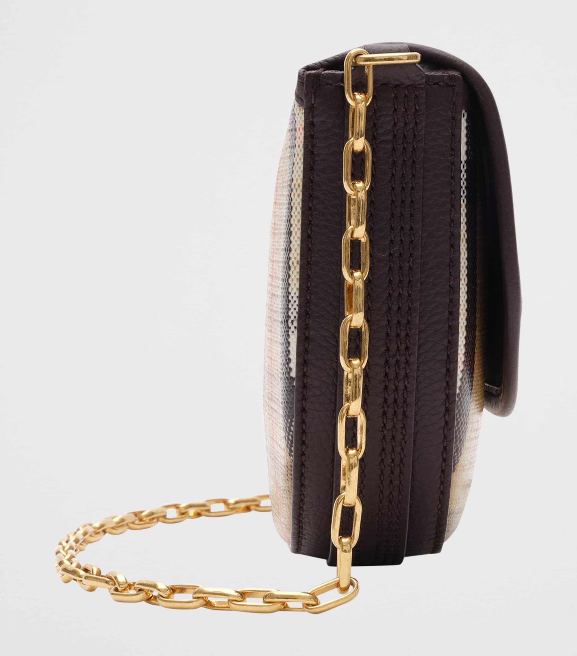 Burberry Mini Highlands Chain Cross-Body Bag Sand Image 2