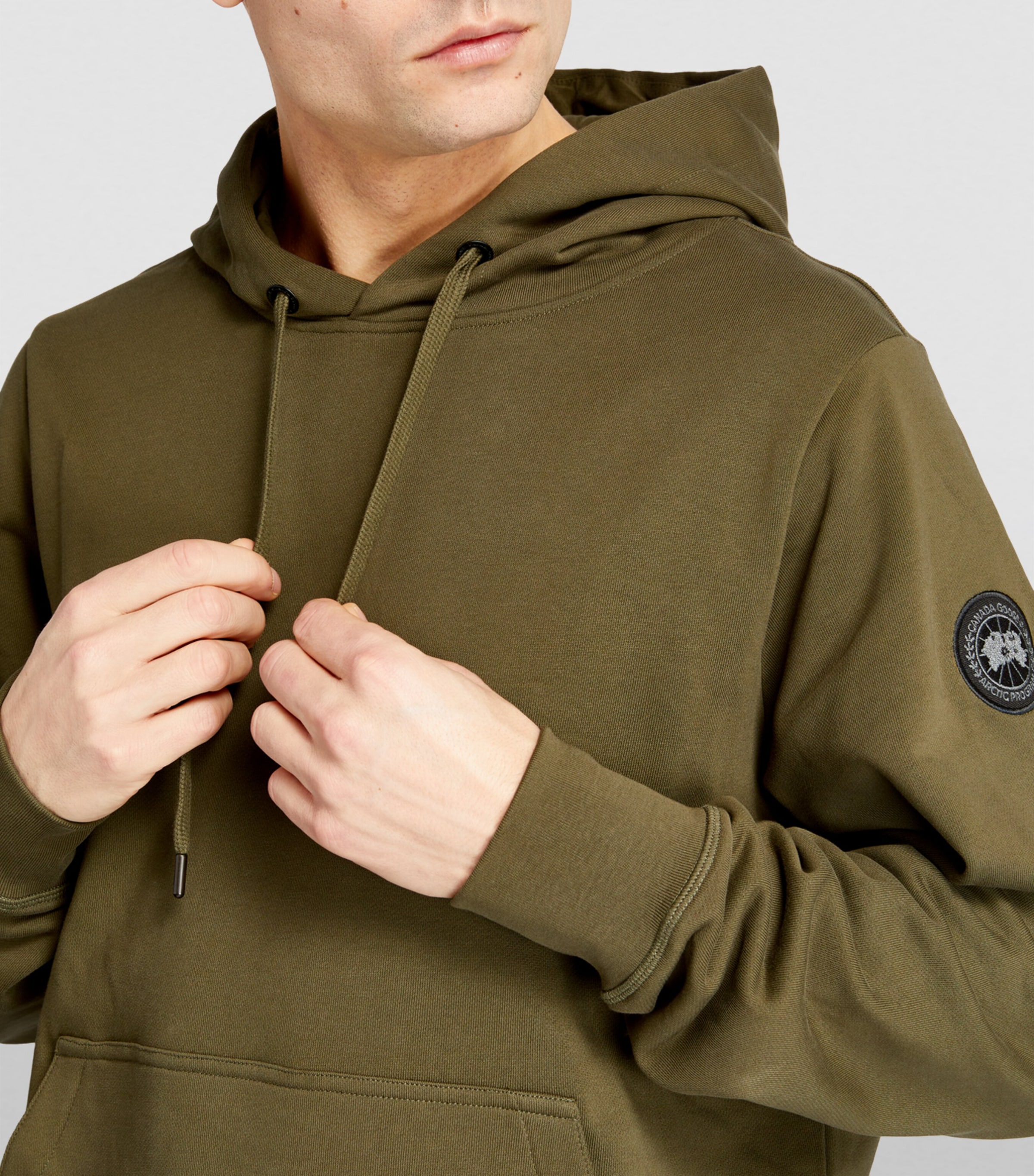 Canada Goose Green Huron Hoodie | Harrods SG