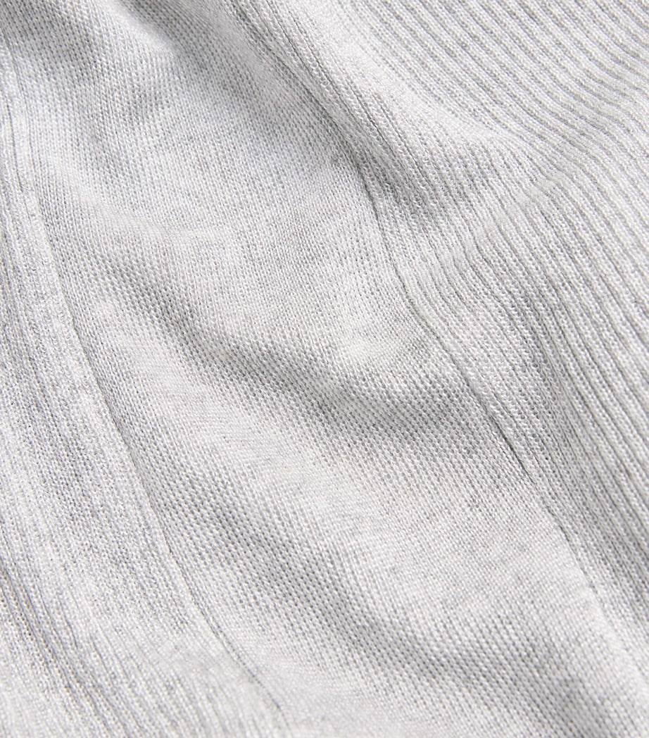 Knitted Cut-Out Top GREY Image 5